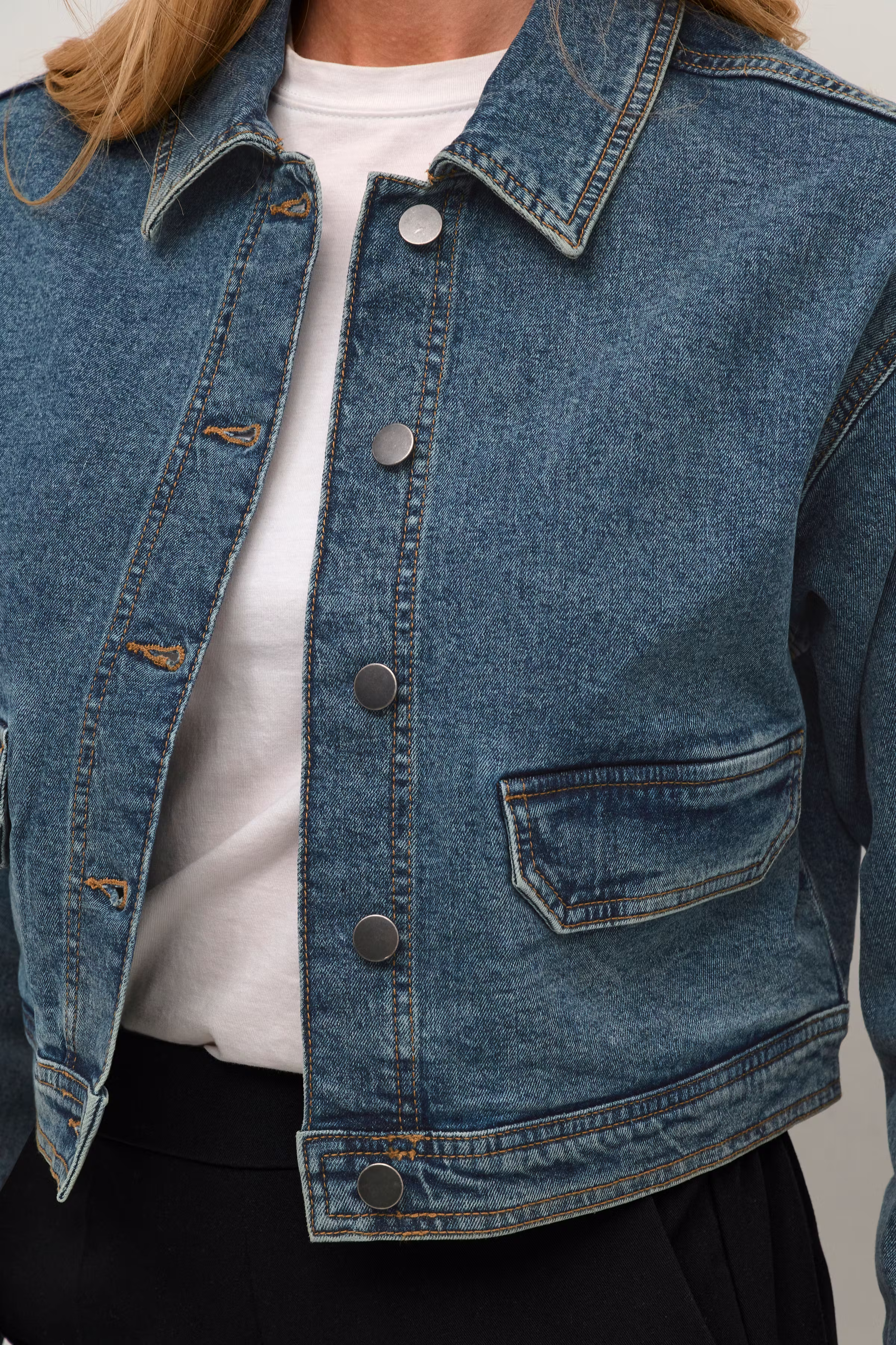 KAdana Casual Denim Jakke LOOKBOOK DETAIL 10508124-100166