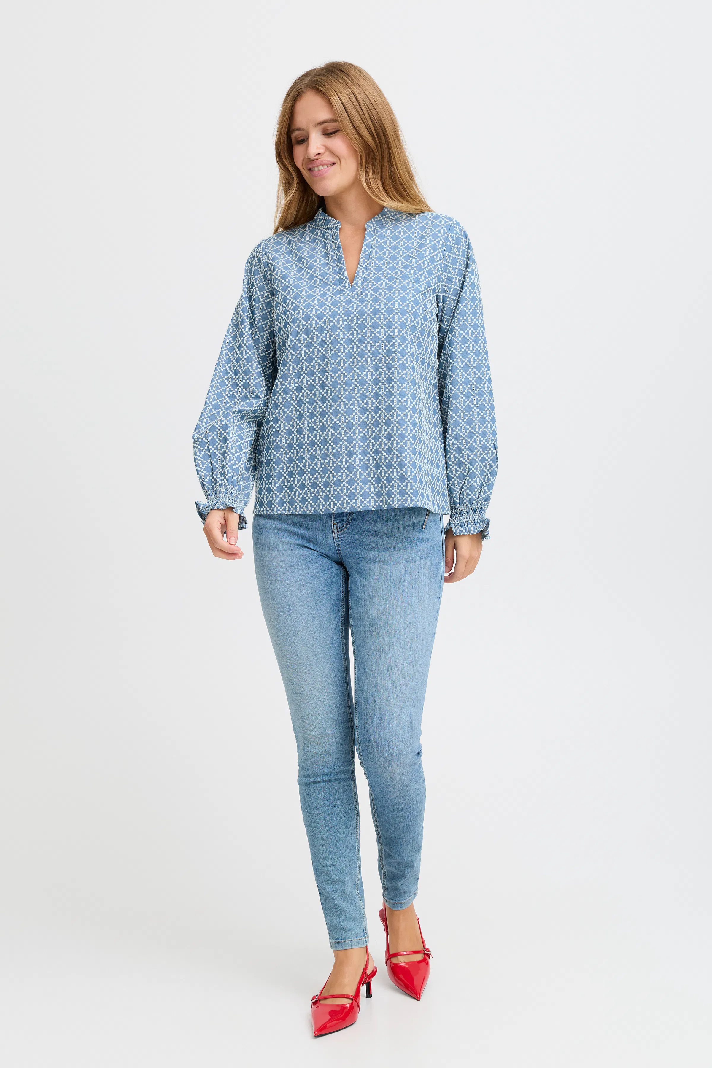 PZFENYA  Langærmet bluse LOOKBOOK FRONT 50208359-200005