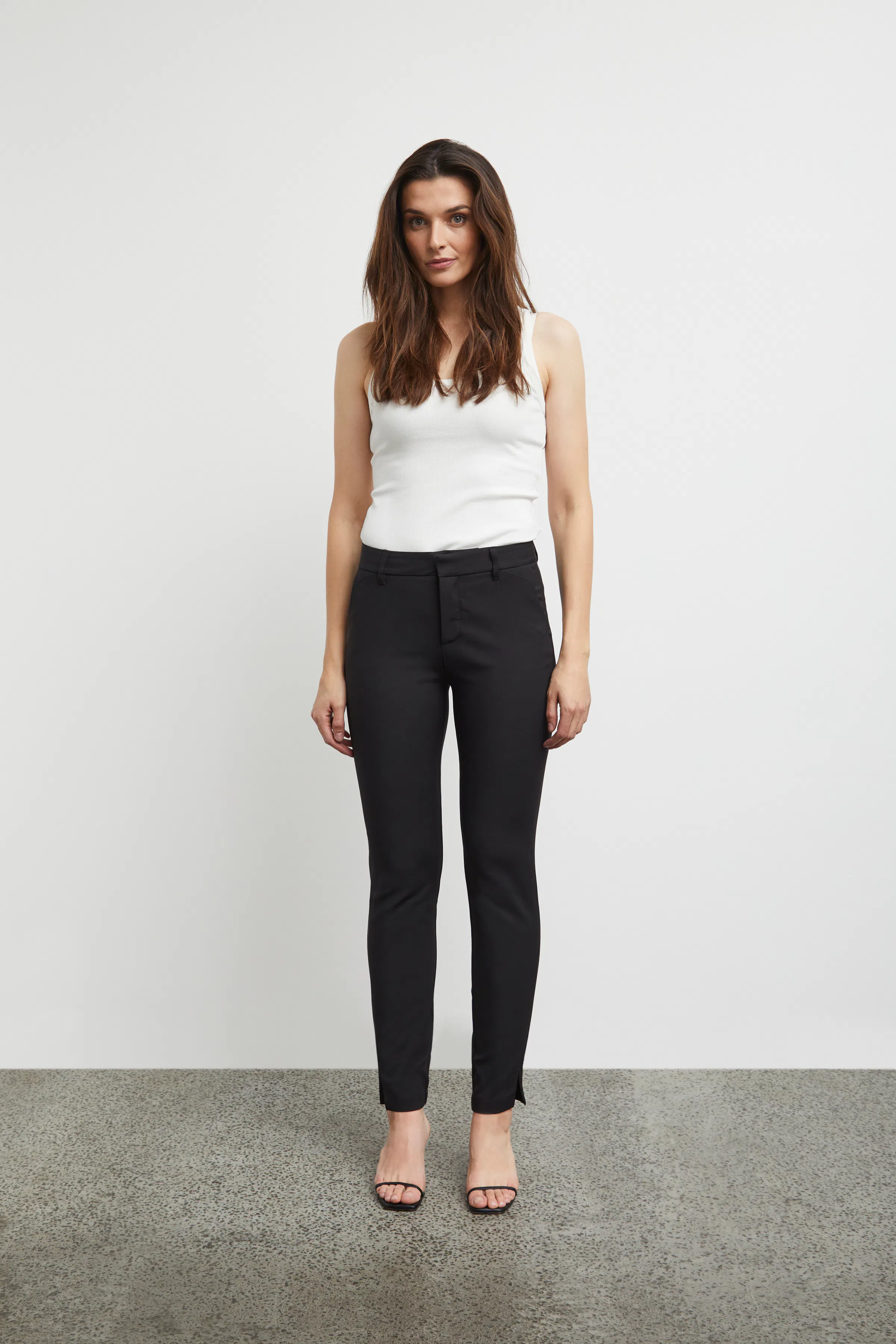 PZBINDY High Waist Long Skinny Leg Bukser LOCATION NONE 50206472-193911