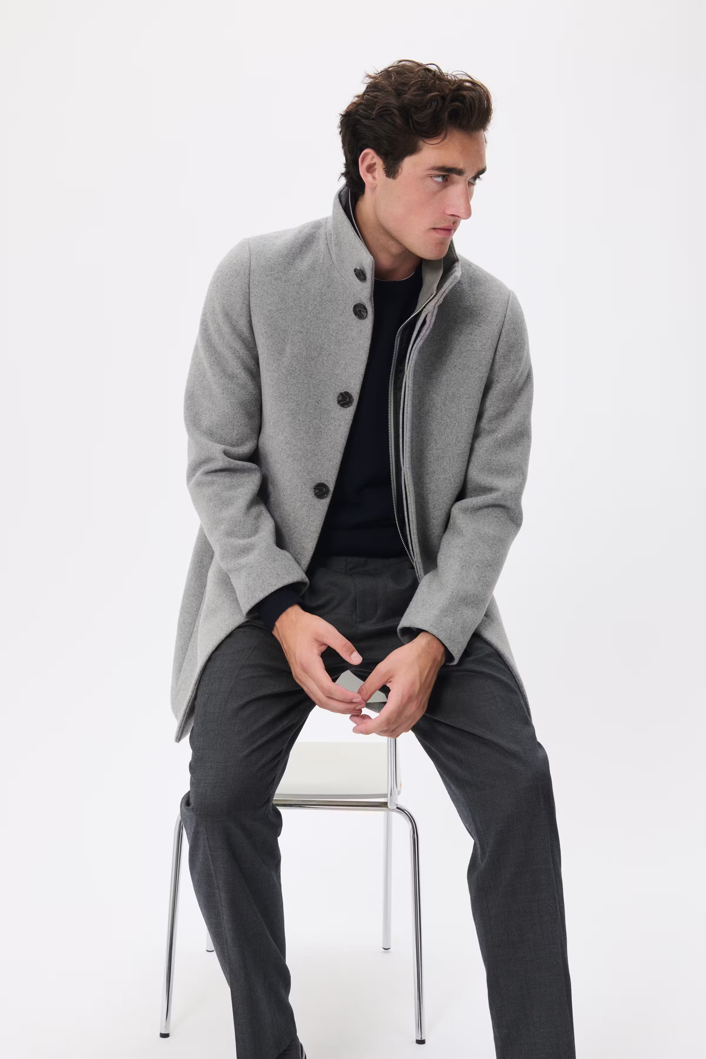 Harvey Wool Coat LOCATION NONE 30203845-300272