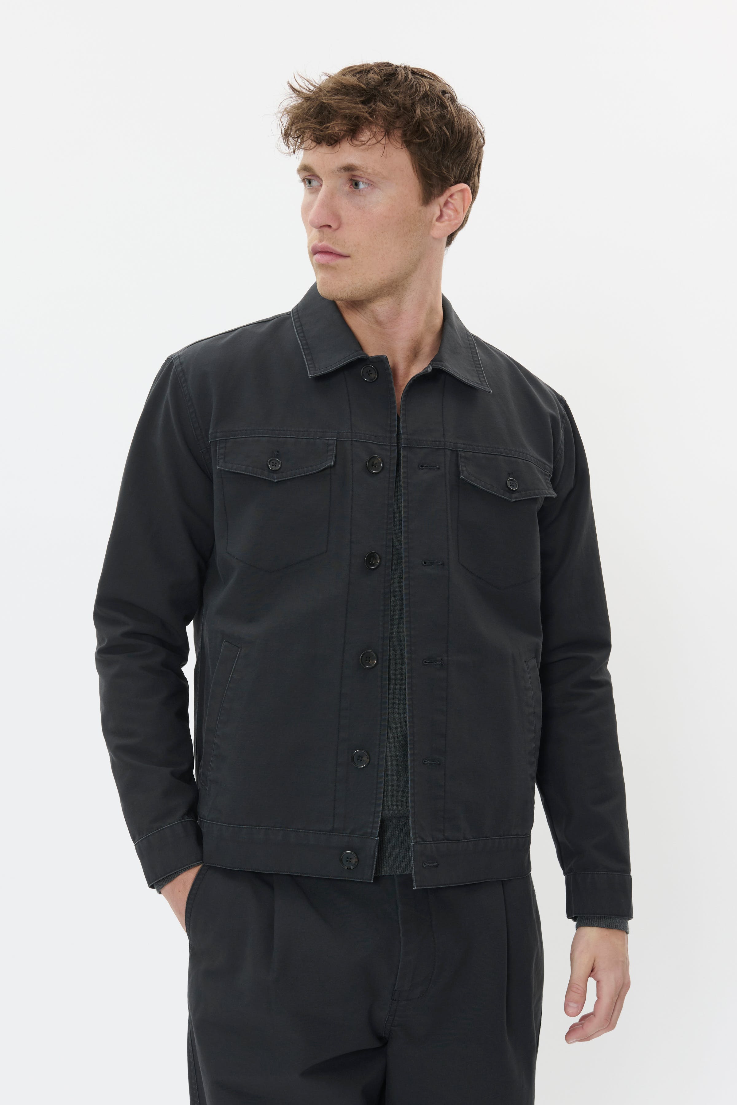 MAcallan Casual M73 Denimjacka LOOKBOOK FRONT 30208658-300275