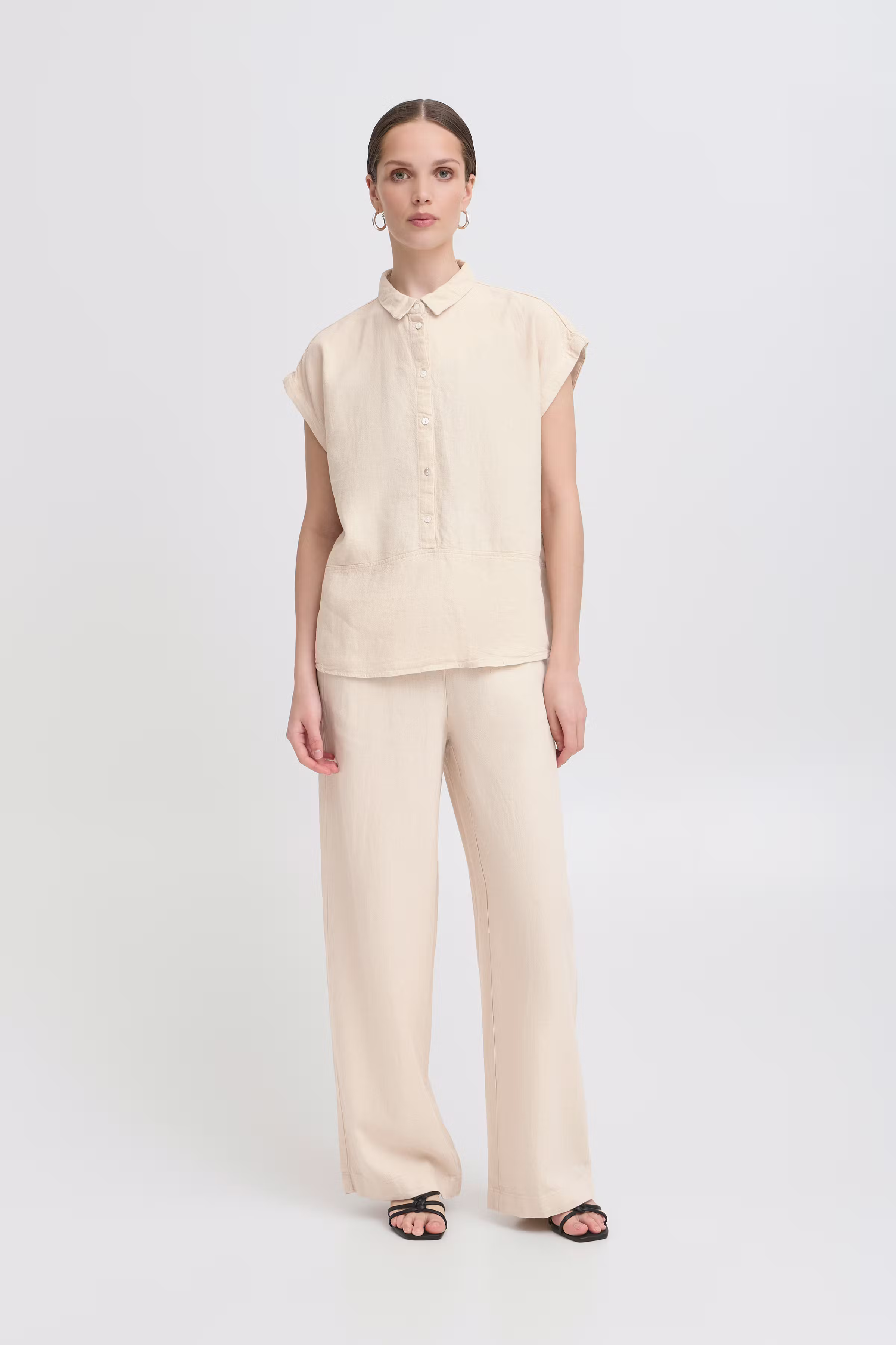 IHLINNO Kurzarm-Bluse LOOKBOOK FRONT 20122922-204424