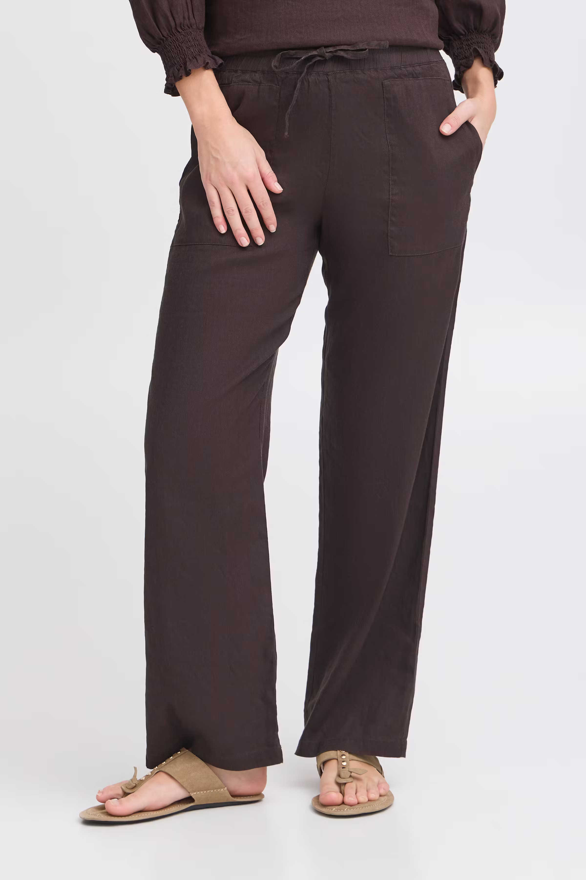 PZLUCA Full Length, Wide Leg Bukser LOOKBOOK FRONT 50208892-191103