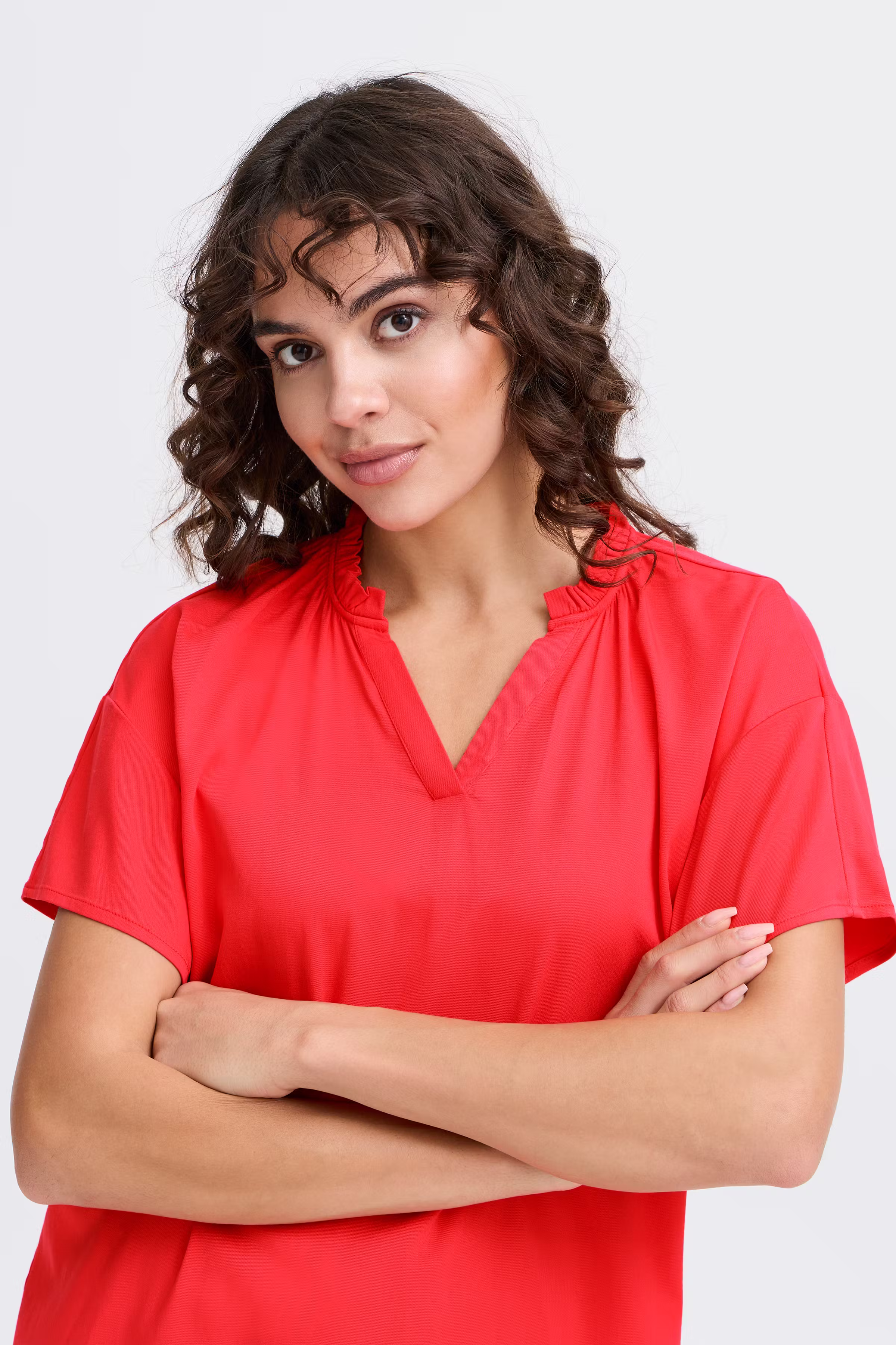 FRJUSTINA BL 1 Kortermet bluse LOOKBOOK DETAIL 20615311-171654