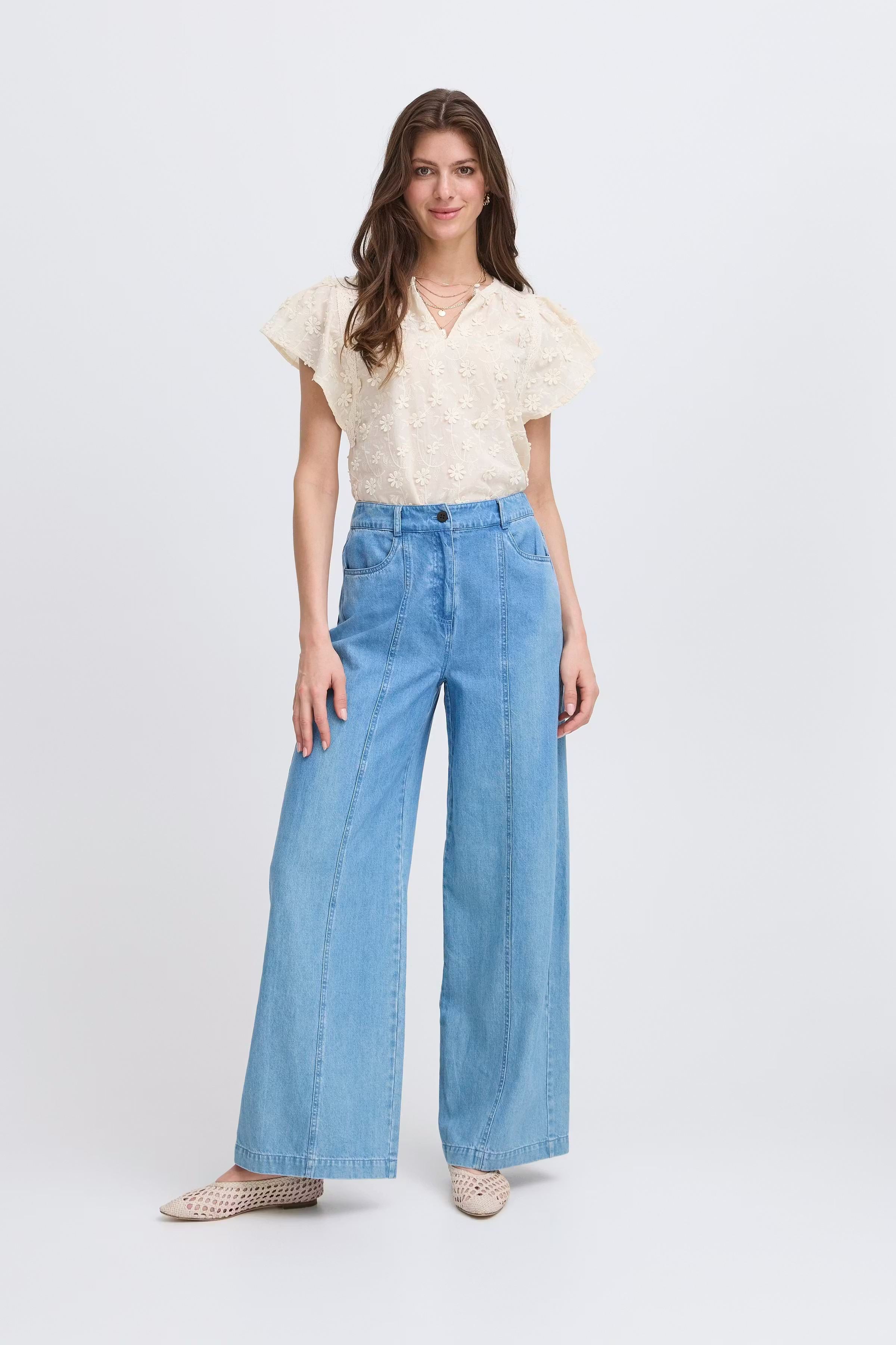 IRLIANE Blouse with short sleeve LOCATION NONE 20122626-130905