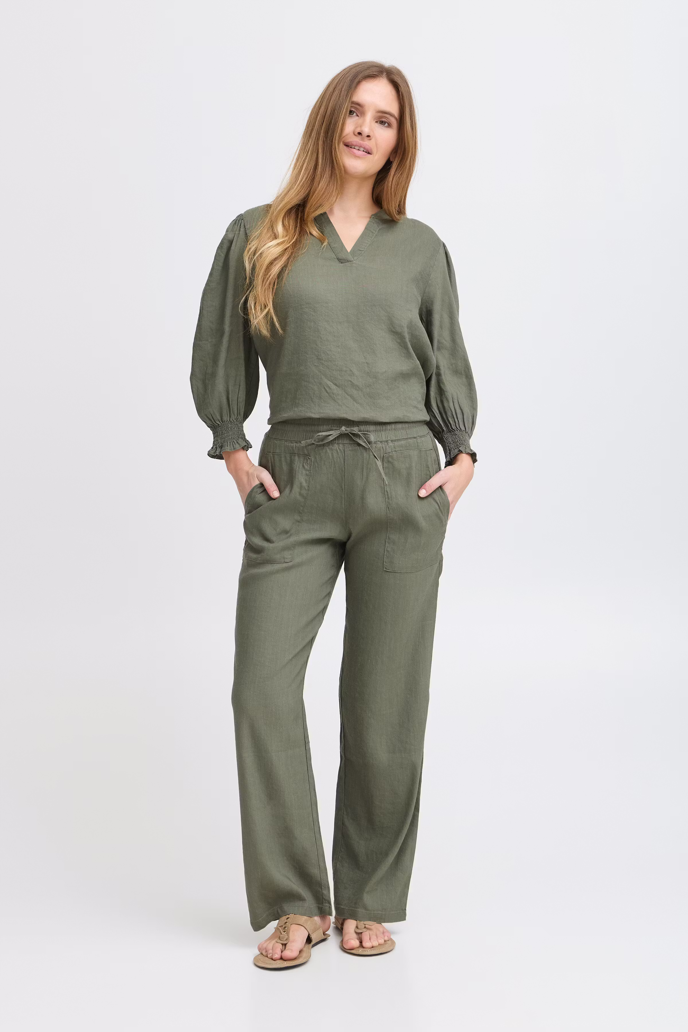 PZLUCA Full Length, Wide Leg Bukser LOOKBOOK FRONT 50208892-180312