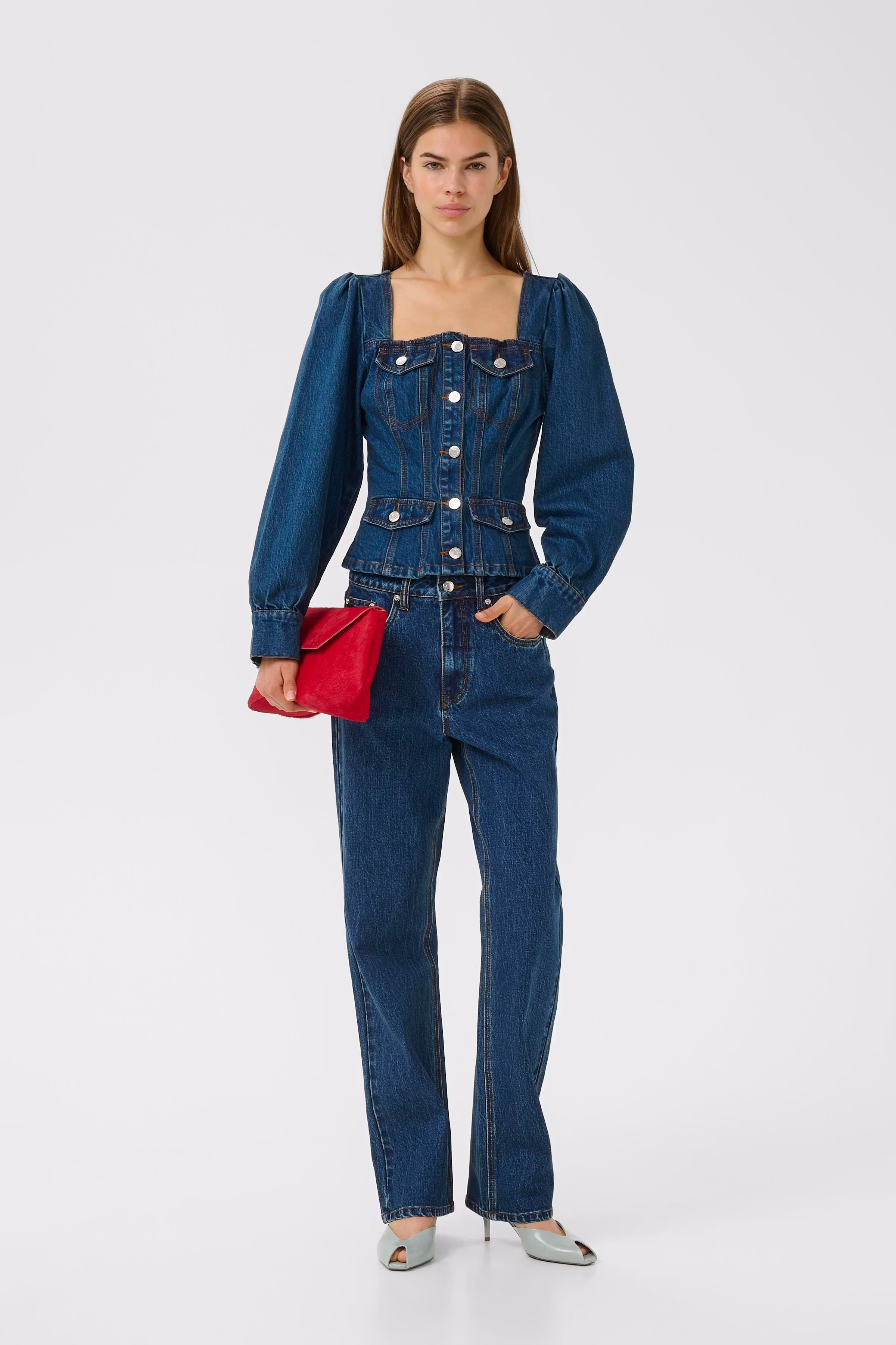 GZsamia Denimskjorte LOOKBOOK FRONT 10911020-109201