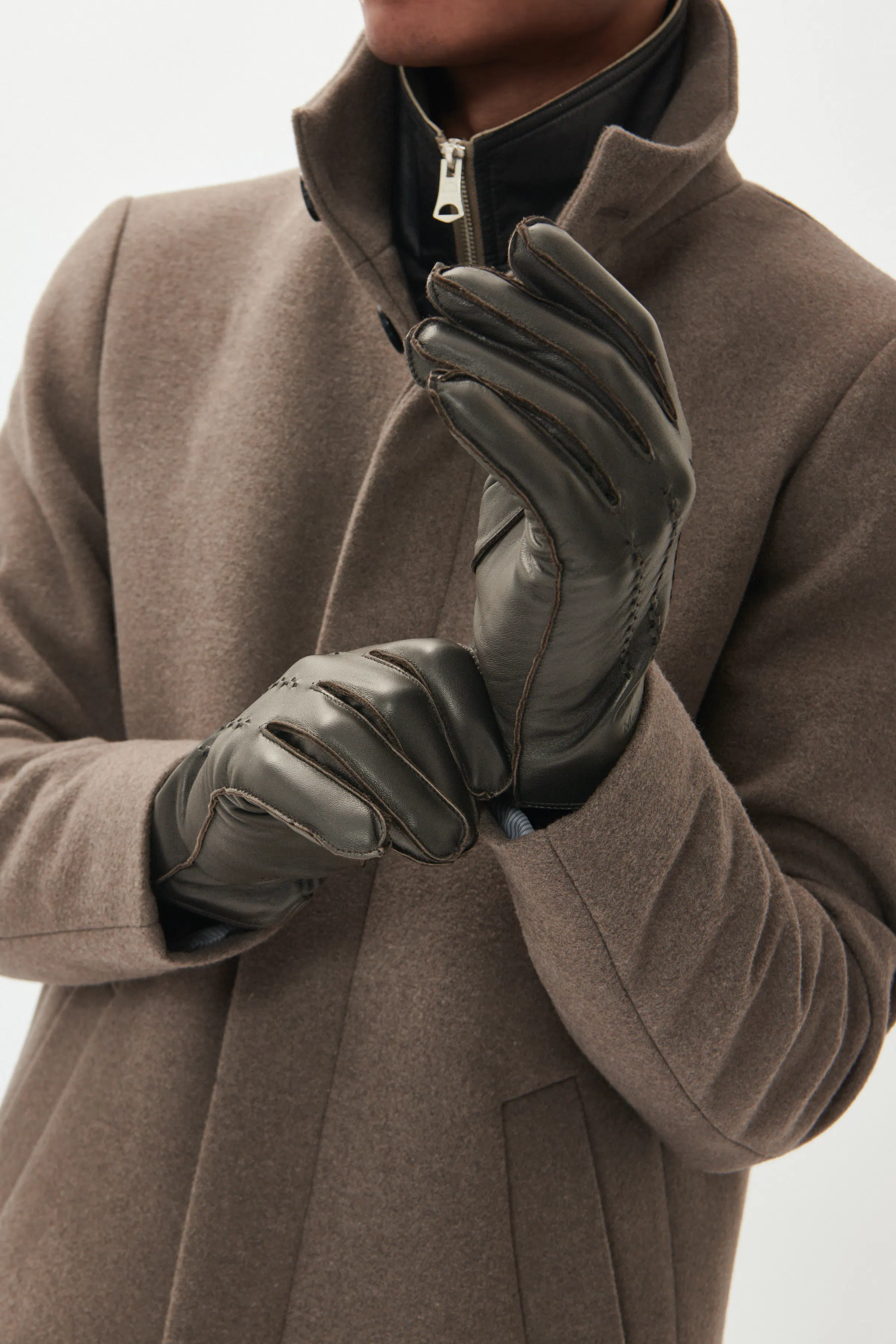 MAtrewy Læderhandsker LOOKBOOK FRONT 30204795-191101