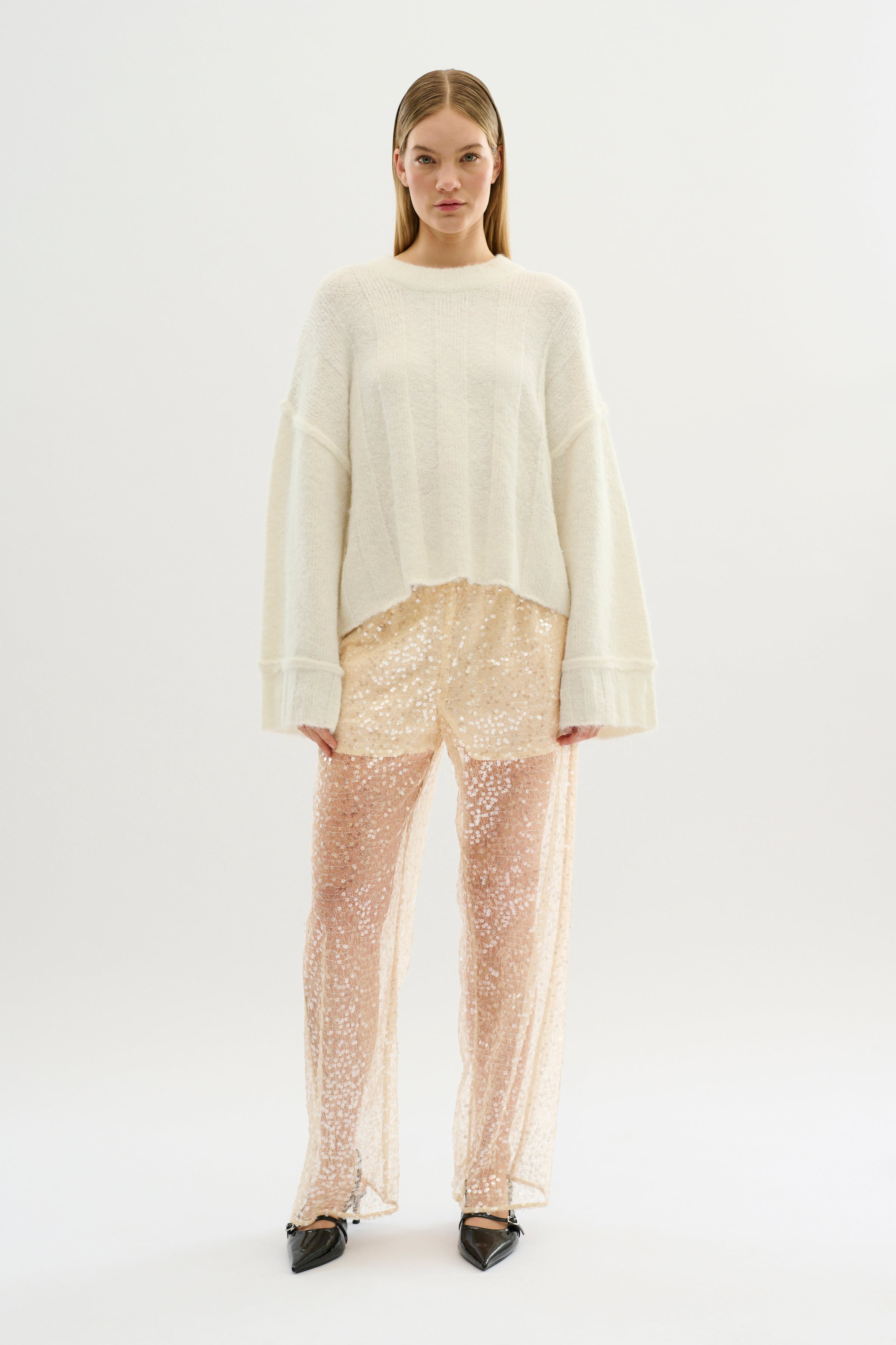 KBSigne Paillettenhose LOOKBOOK FRONT 10105254-110103