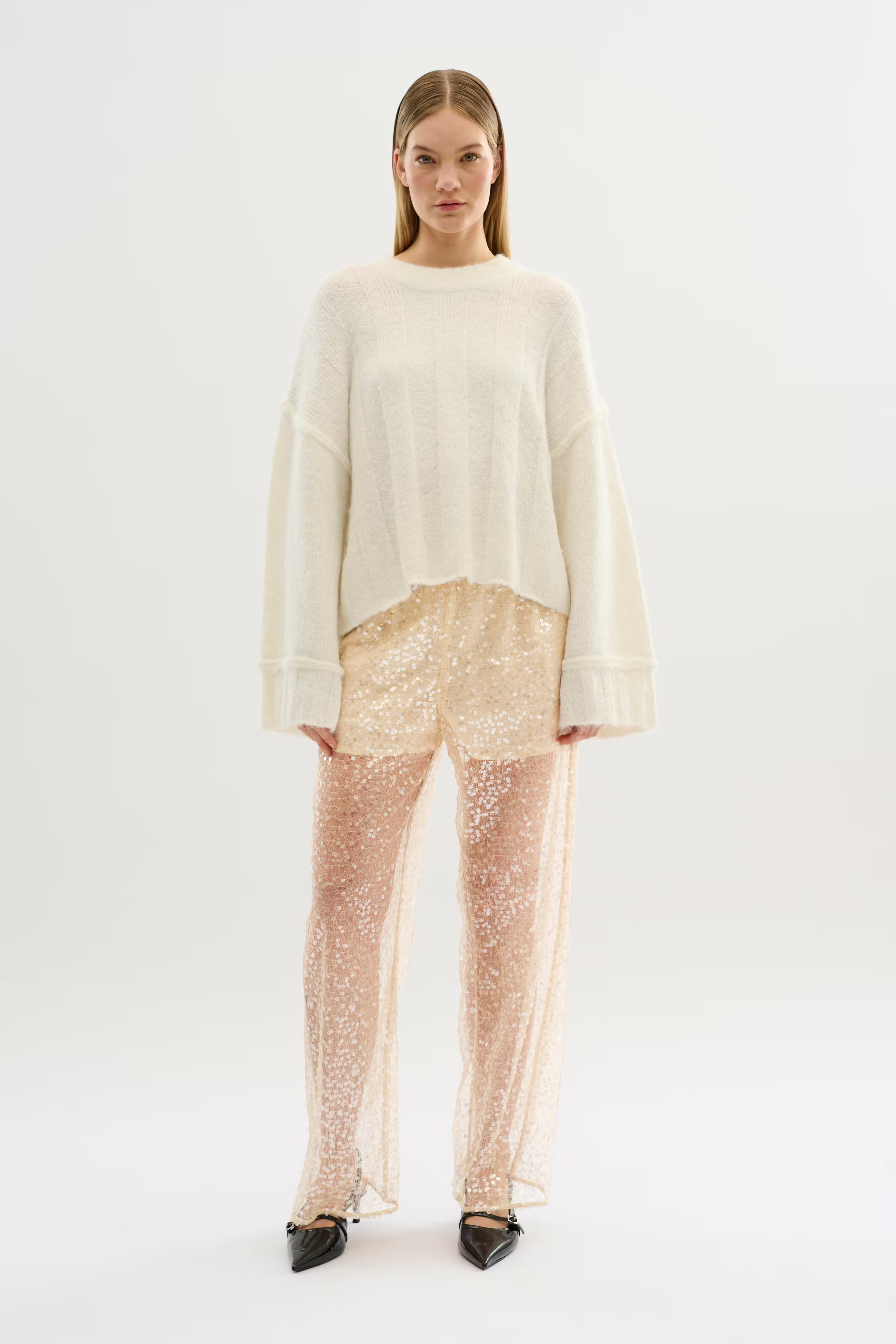 KBSigne Sequin trousers LOOKBOOK FRONT 10105254-110103