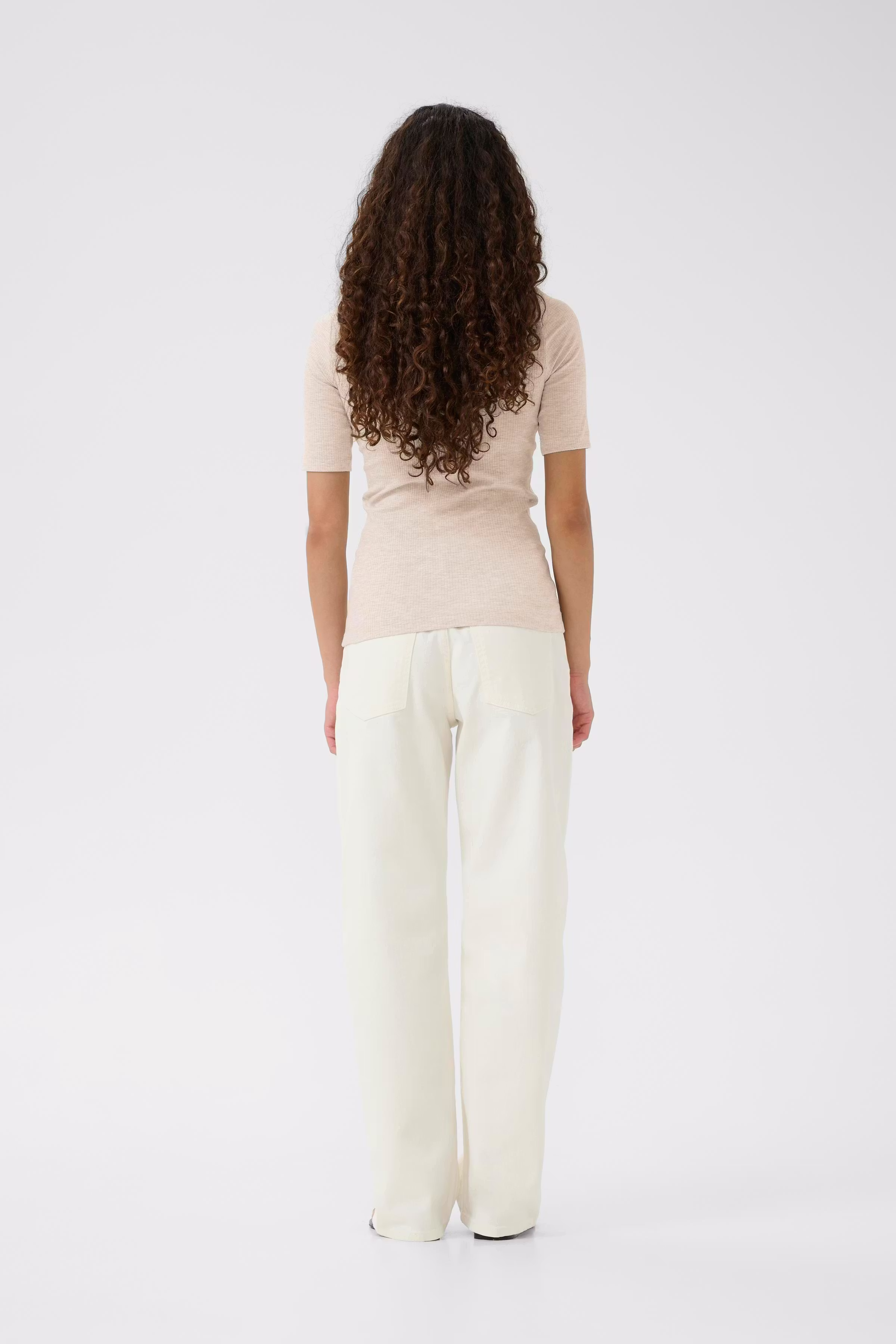 DagnaIW Melange T-shirt LOOKBOOK BACK 30106864-300597