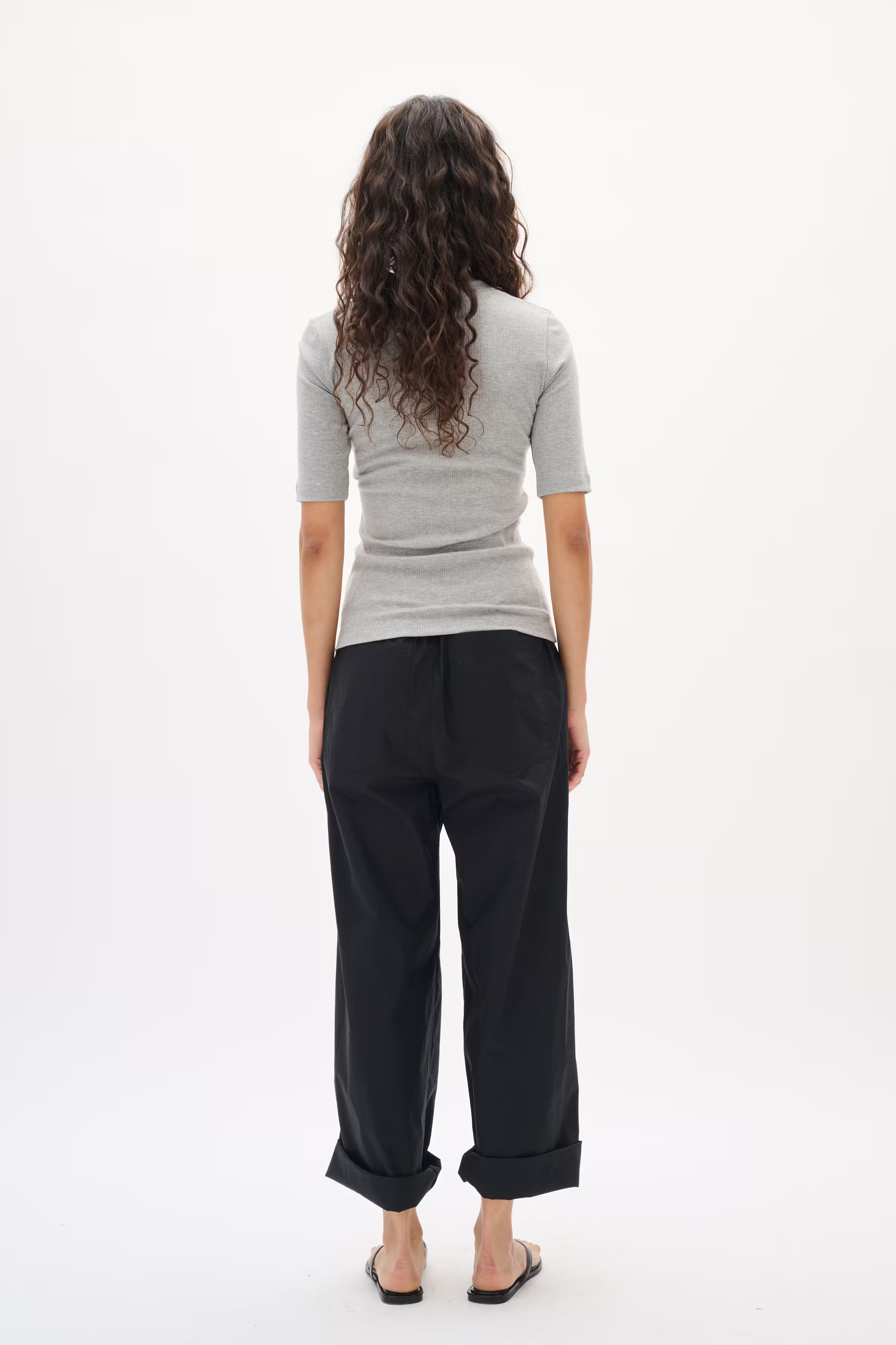 DagnaIW Melange V T-shirt LOOKBOOK BACK 30106865-301744