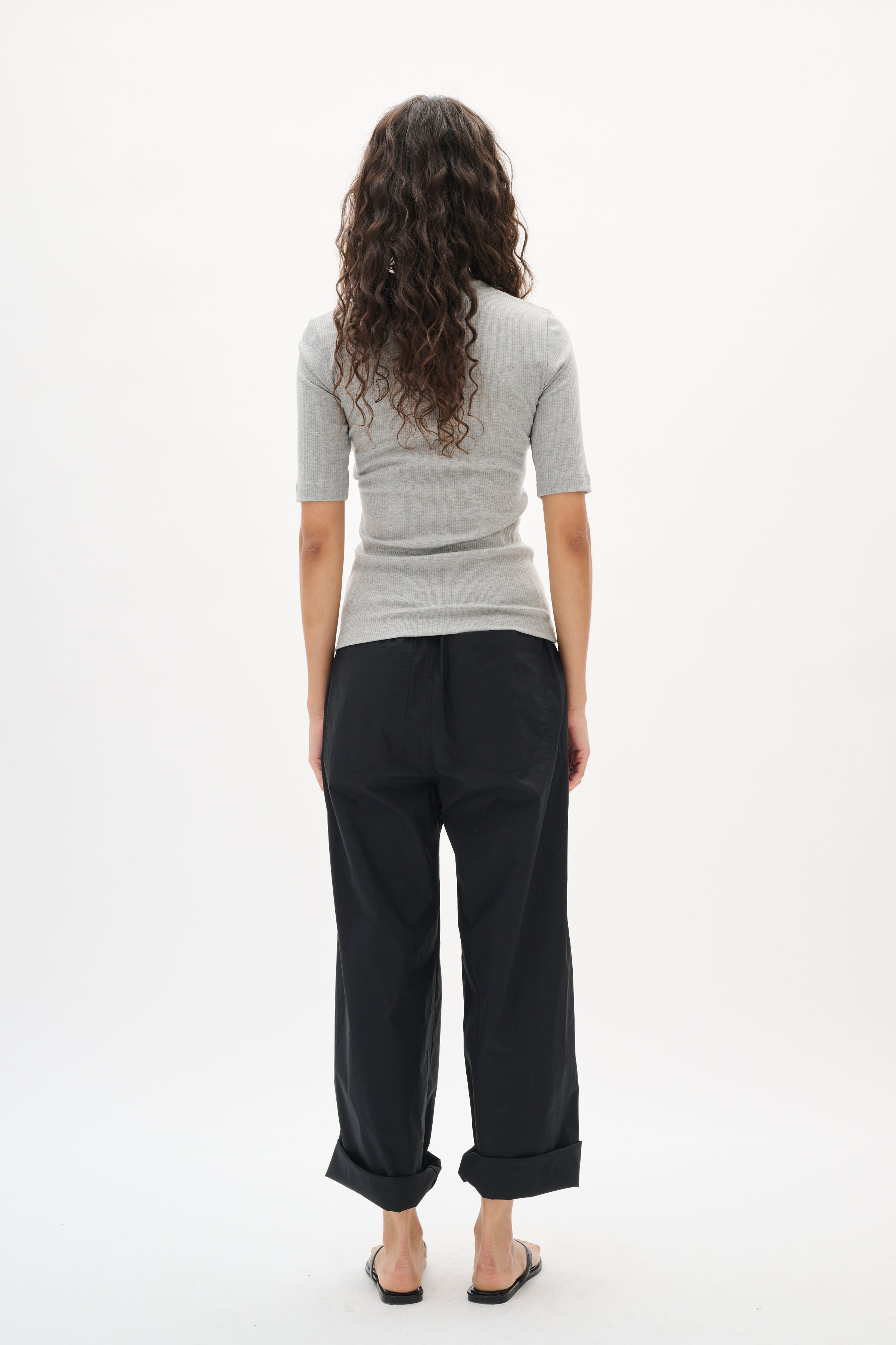 DagnaIW Melange V T-shirt LOOKBOOK BACK 30106865-301744