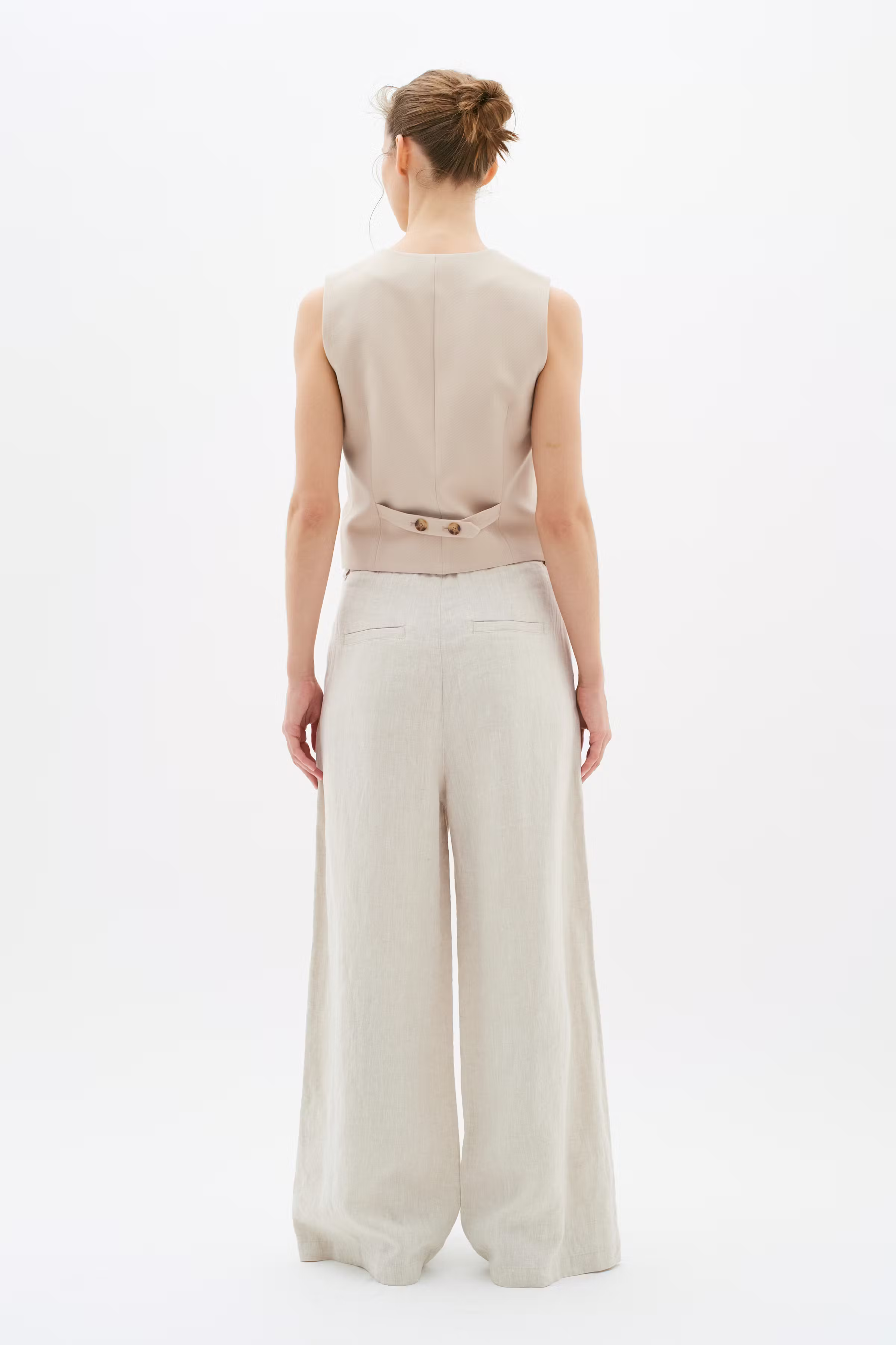 PegIW Linen Trousers LOOKBOOK BACK 30109179-1304031