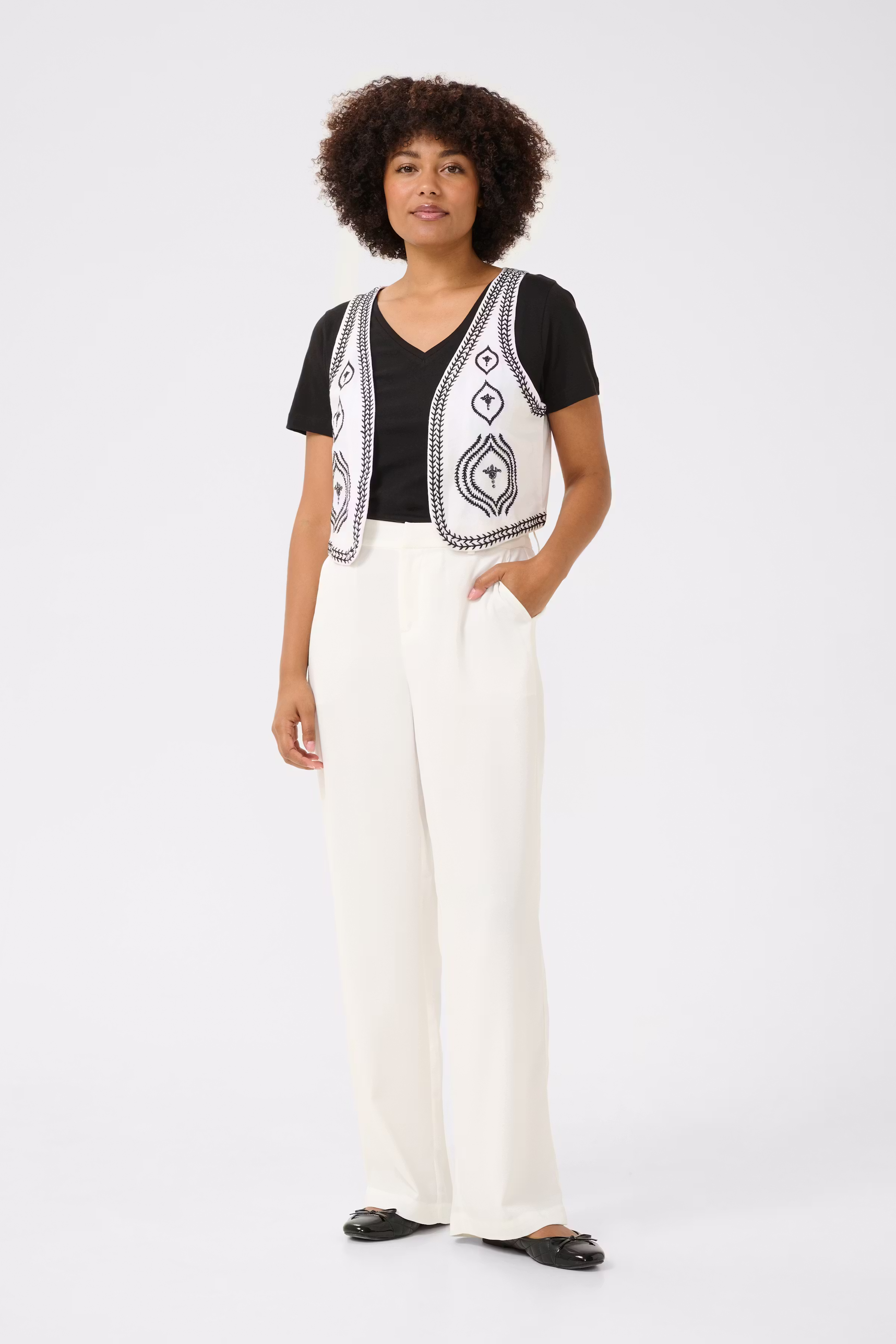 CRManju Linnen vest LOOKBOOK FRONT 10614078-108036