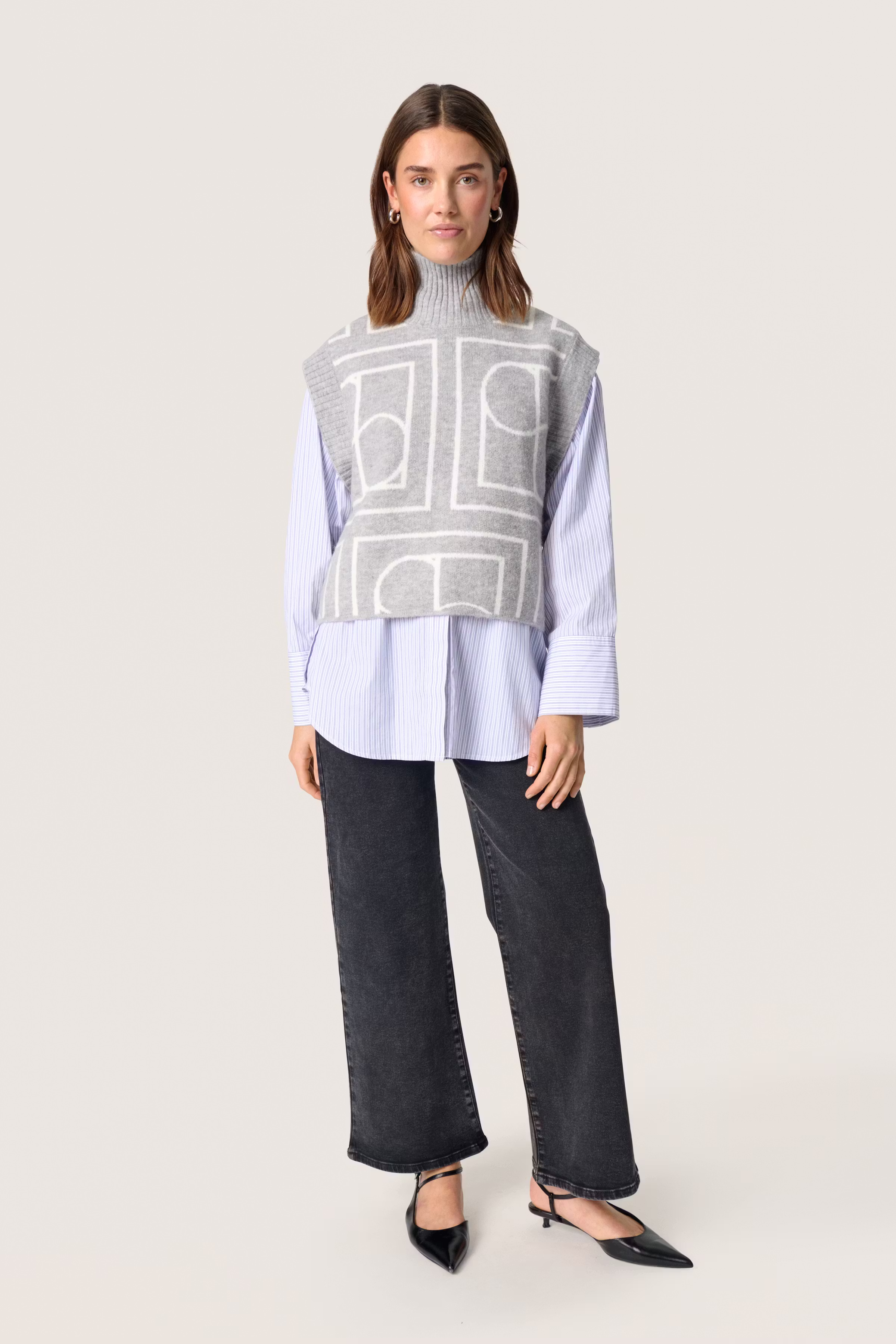 SLHedaya Strik vest LOOKBOOK FRONT 30407896-303361