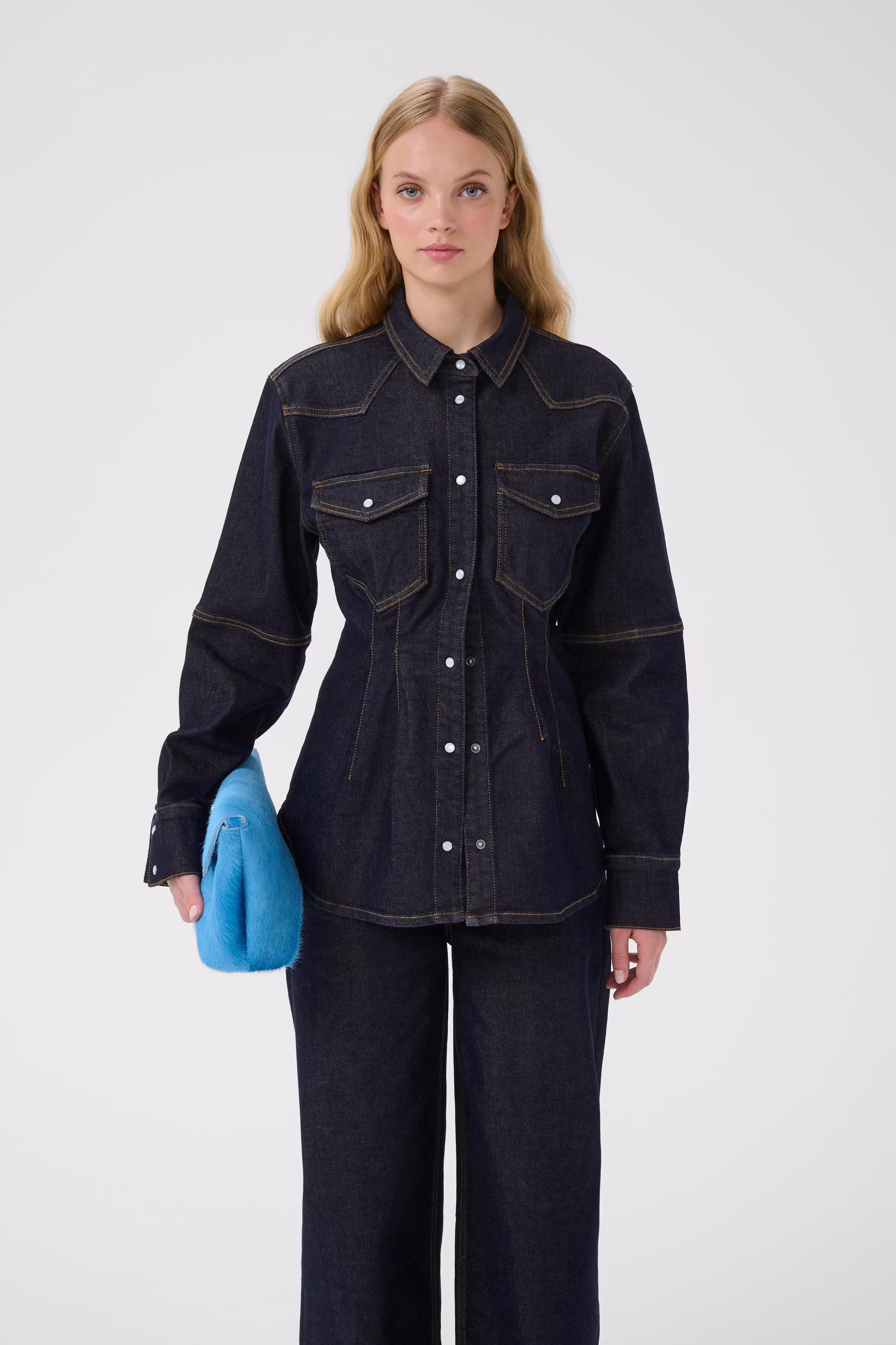 GZmae Denim shirt LOOKBOOK FRONT 10910867-102429