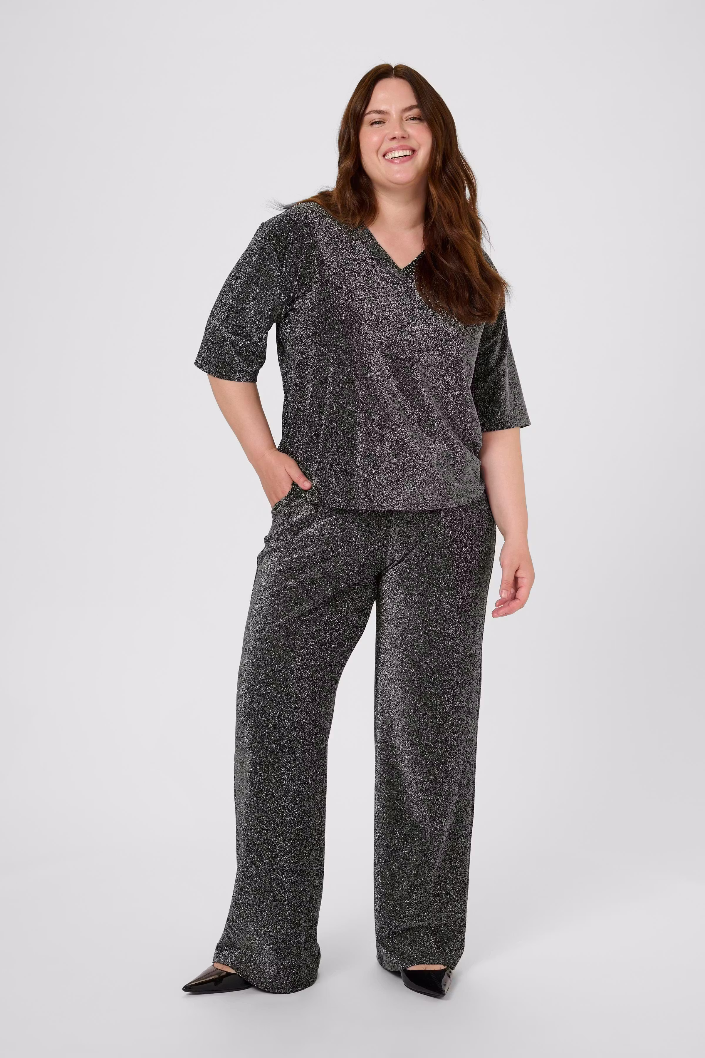 KCriana Glitter Bukser LOOKBOOK FRONT 10583789-108581