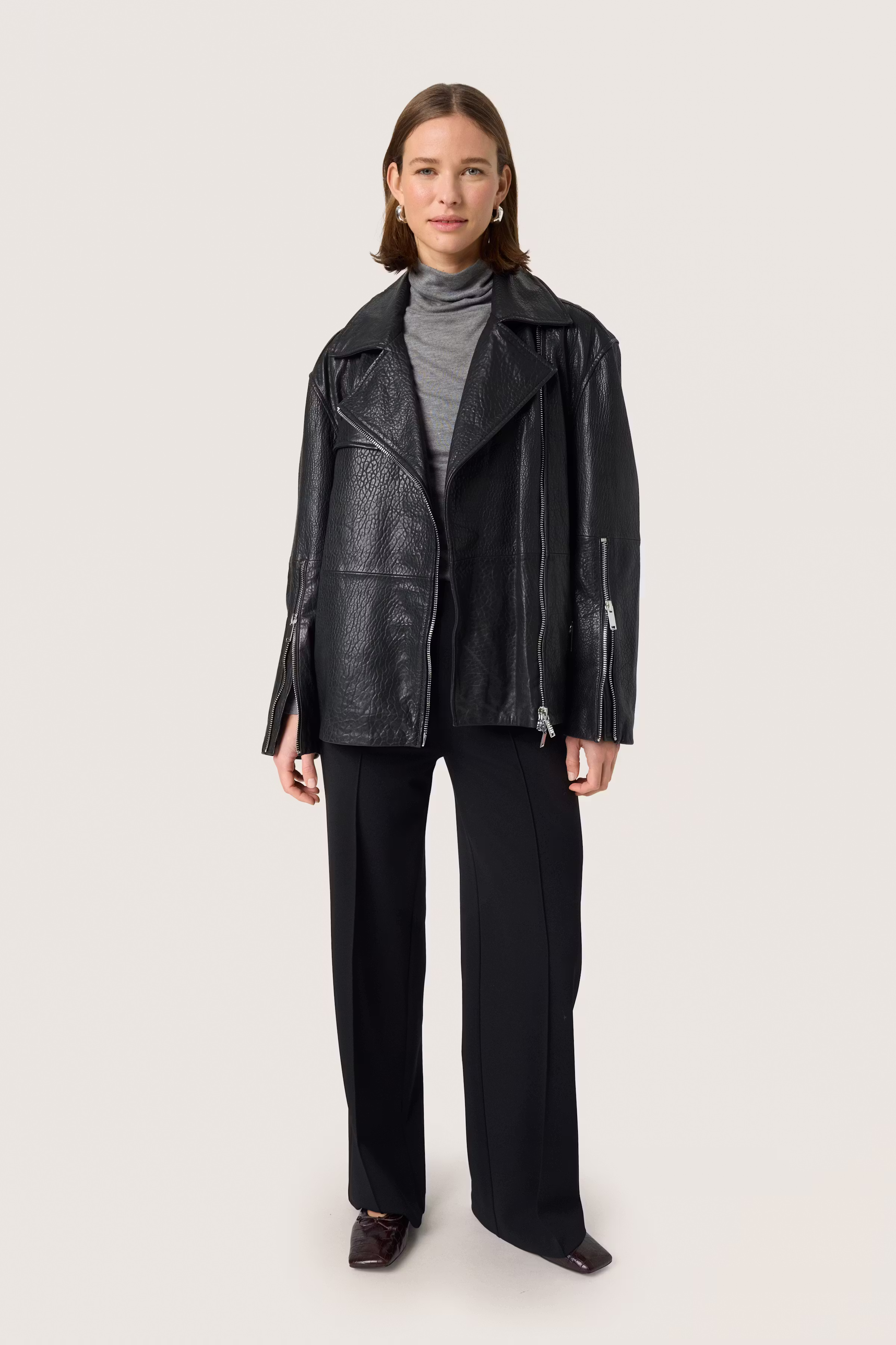 SLGinnie Læderjakke LOOKBOOK FRONT 30408277-194008