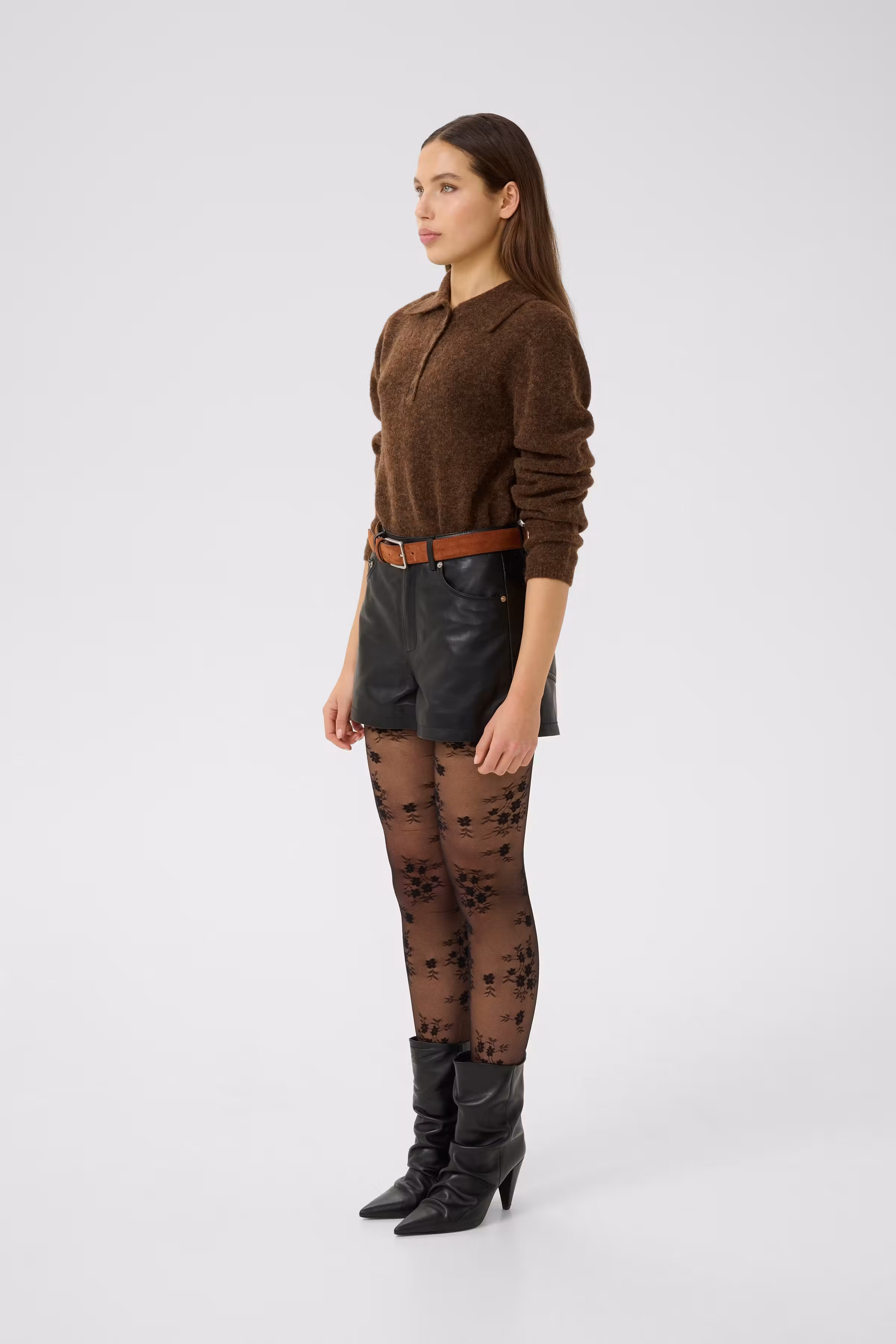 GZmarlie Leren short LOOKBOOK FRONT 10910554-100017