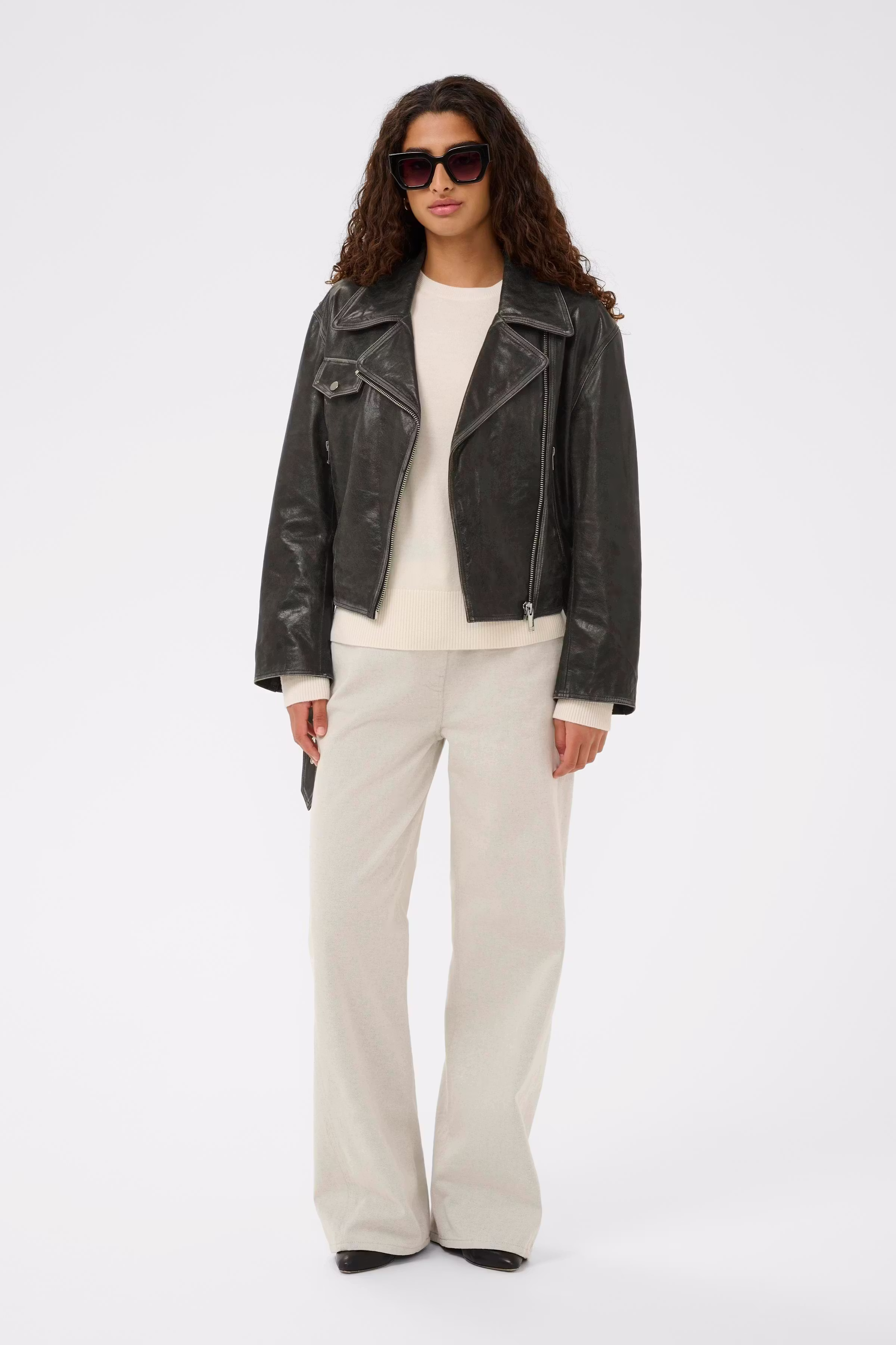 SLPanima Lederjacke LOOKBOOK FRONT 30408829-190000