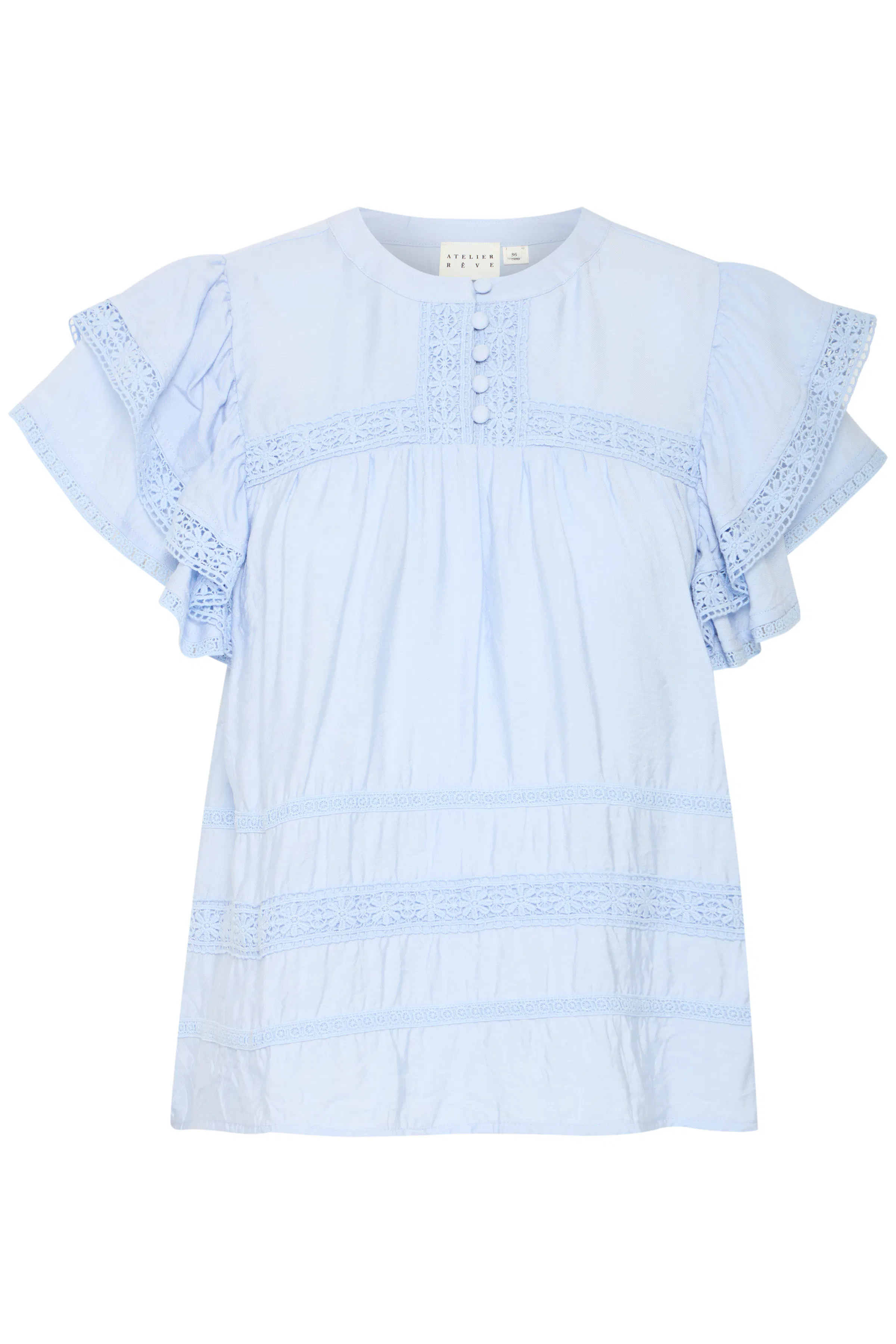 IRDEMI Blouse with short sleeve PACK FRONT 20122628-144110