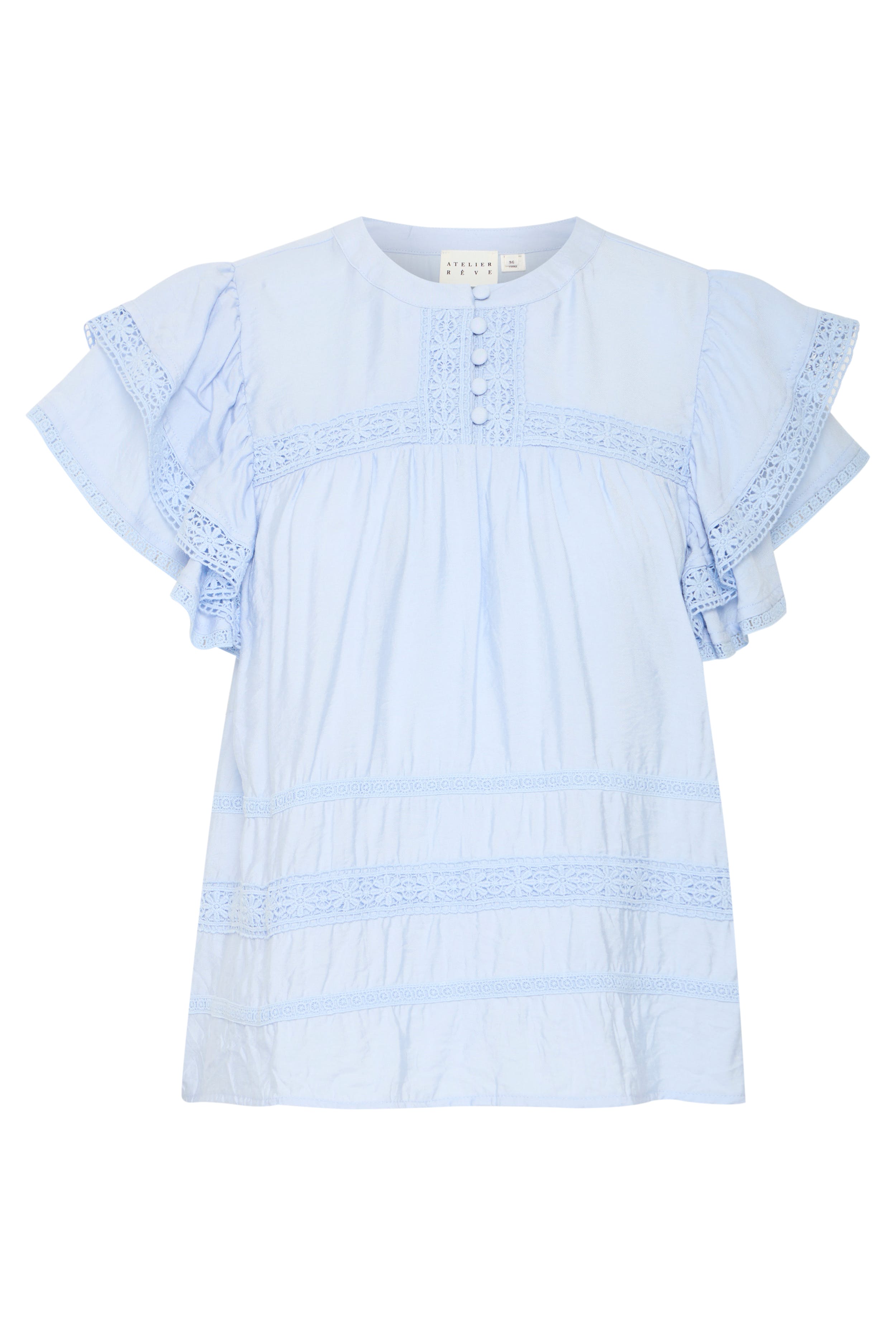 IRDEMI Kurzarm-Bluse PACK FRONT 20122628-144110