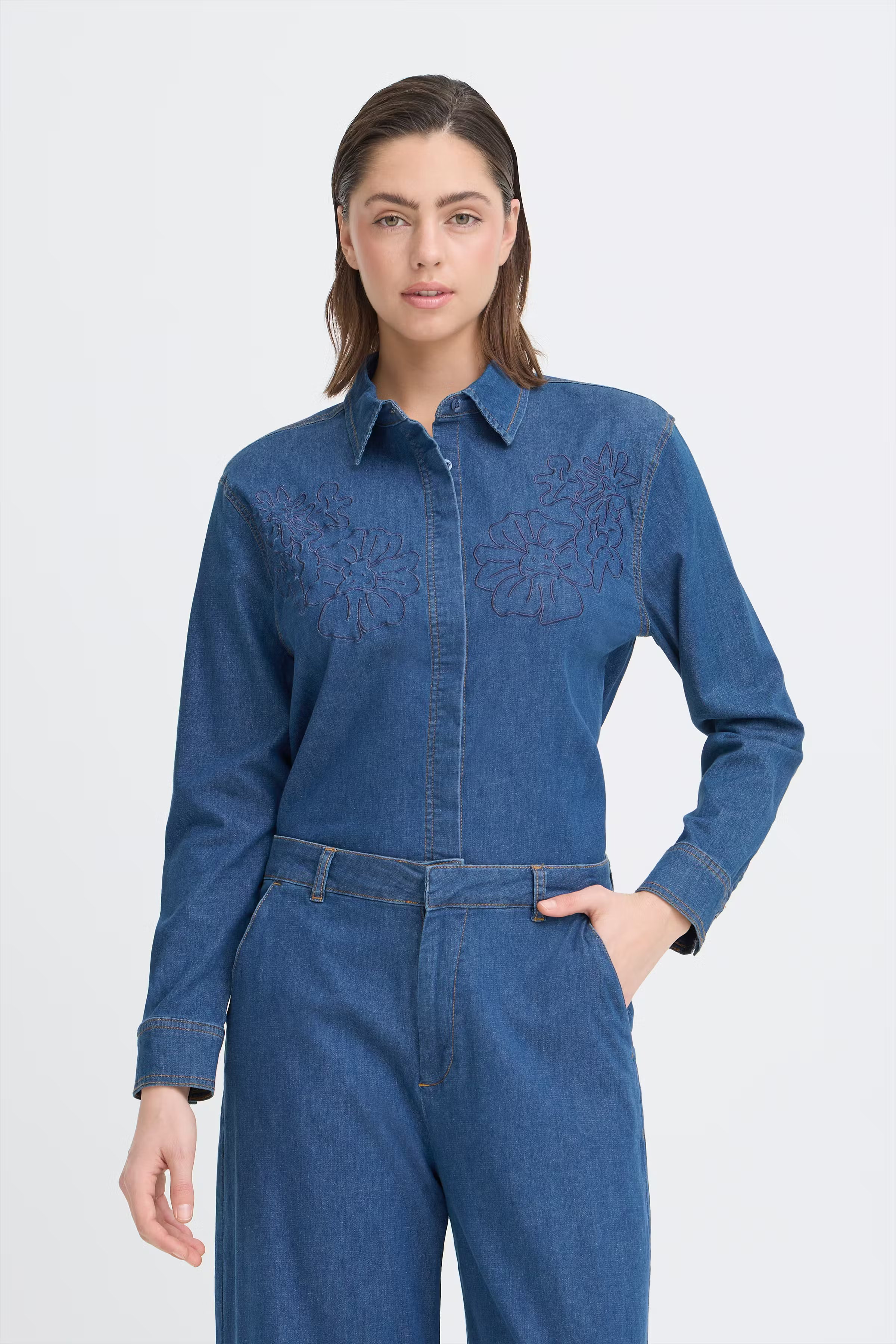 PZBOBBIE Skjorte LOOKBOOK FRONT 50210387-200005