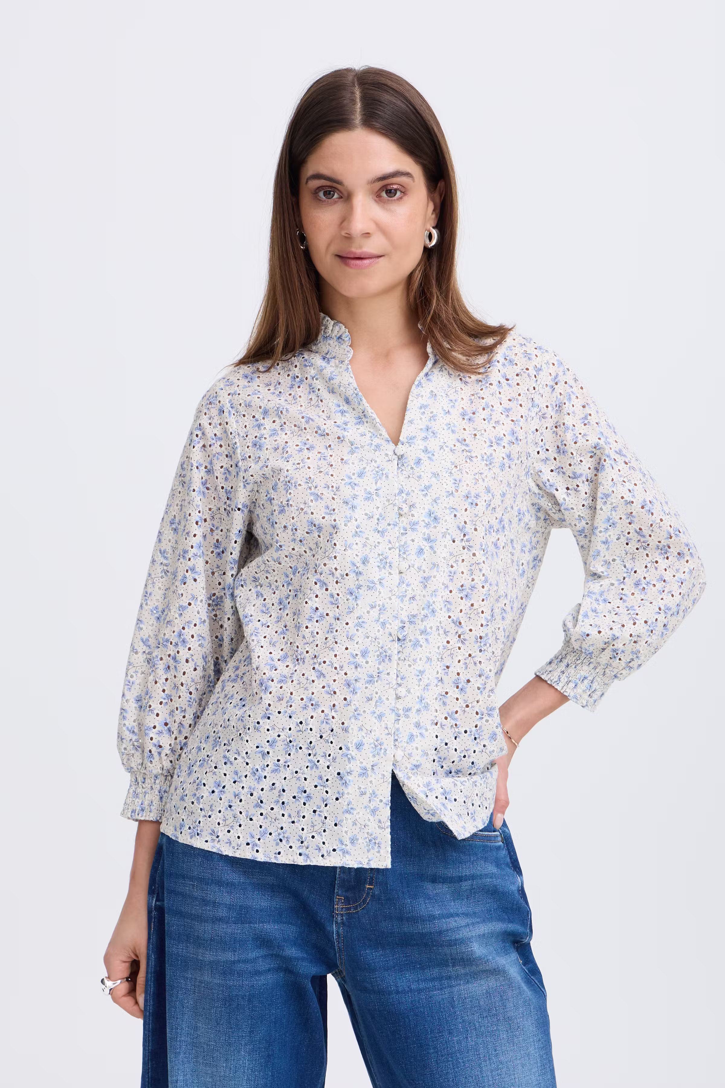 PZDOLORES Bluse LOOKBOOK FRONT 50210667-153930