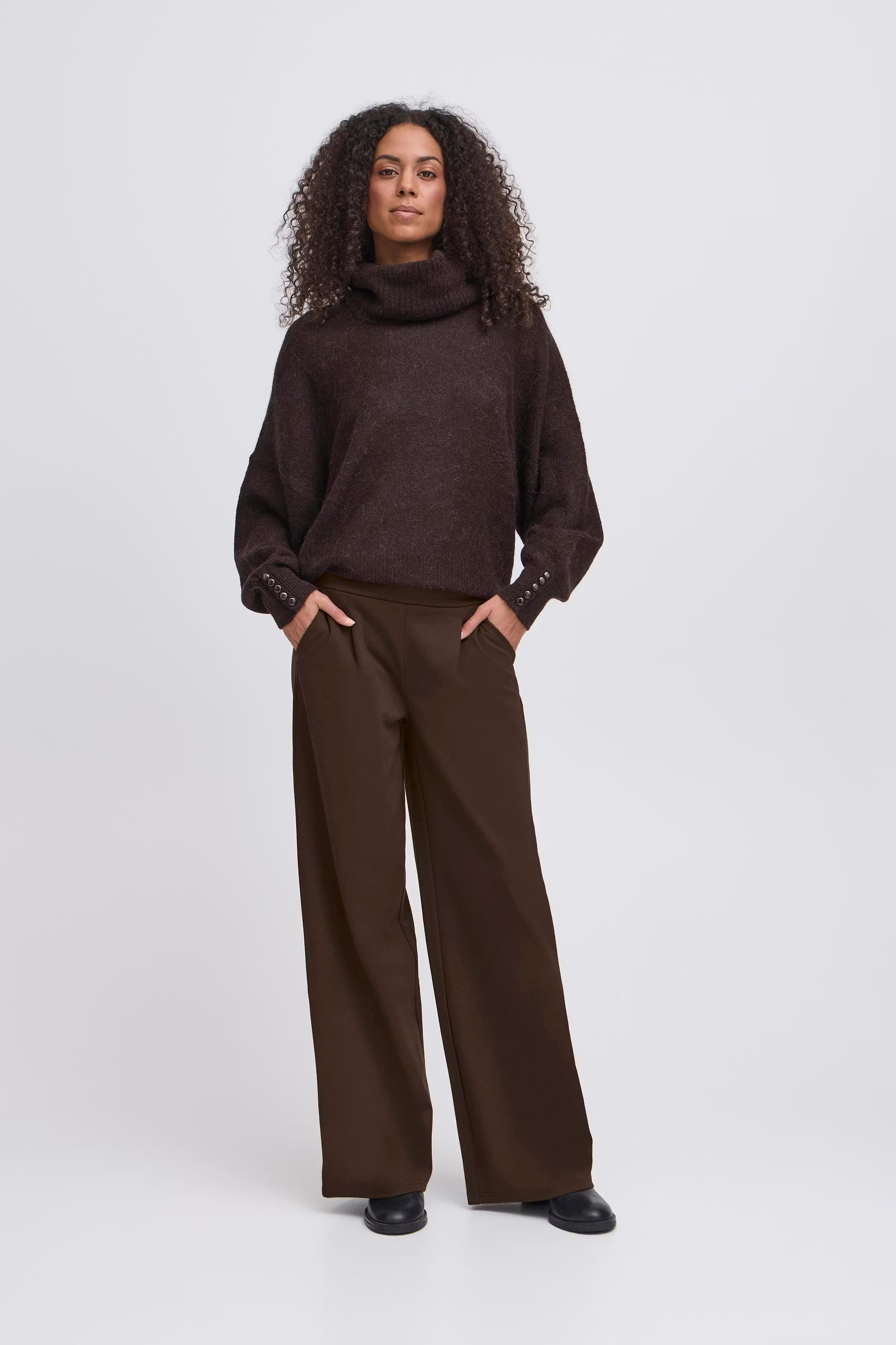 IHKATE LONG WIDE  Bukser LOOKBOOK FRONT 20118337-191109