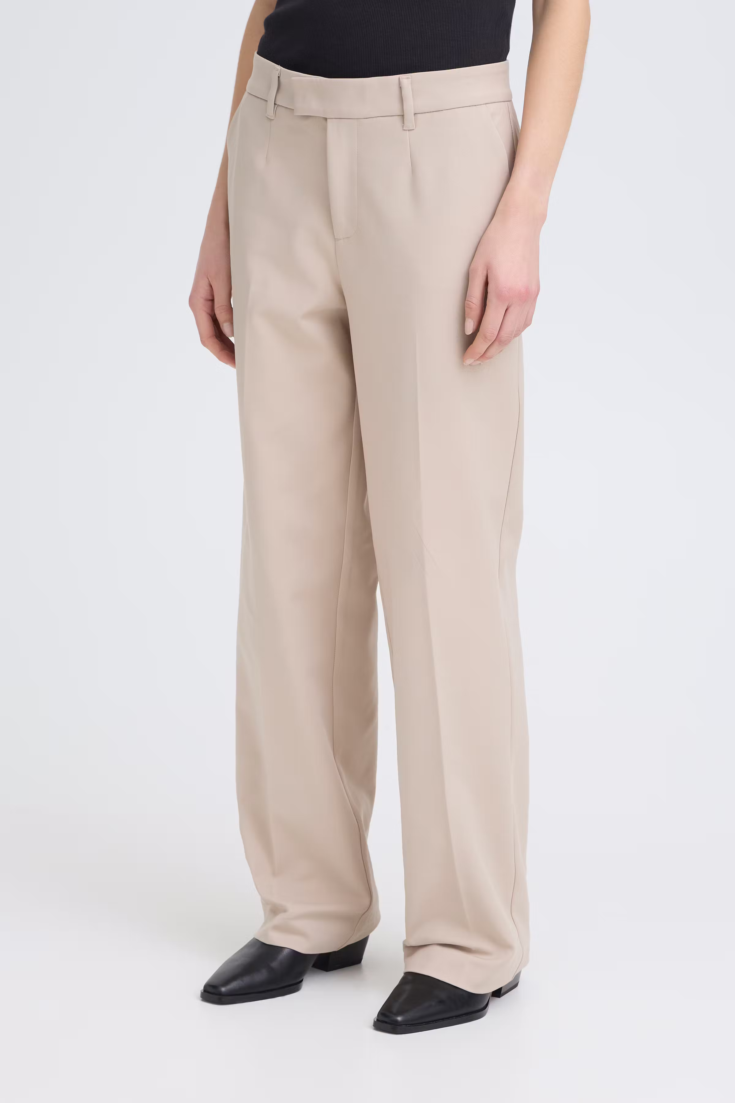 PZBINDY High Waist Wide Leg Bukser LOOKBOOK FRONT 50210334-161103