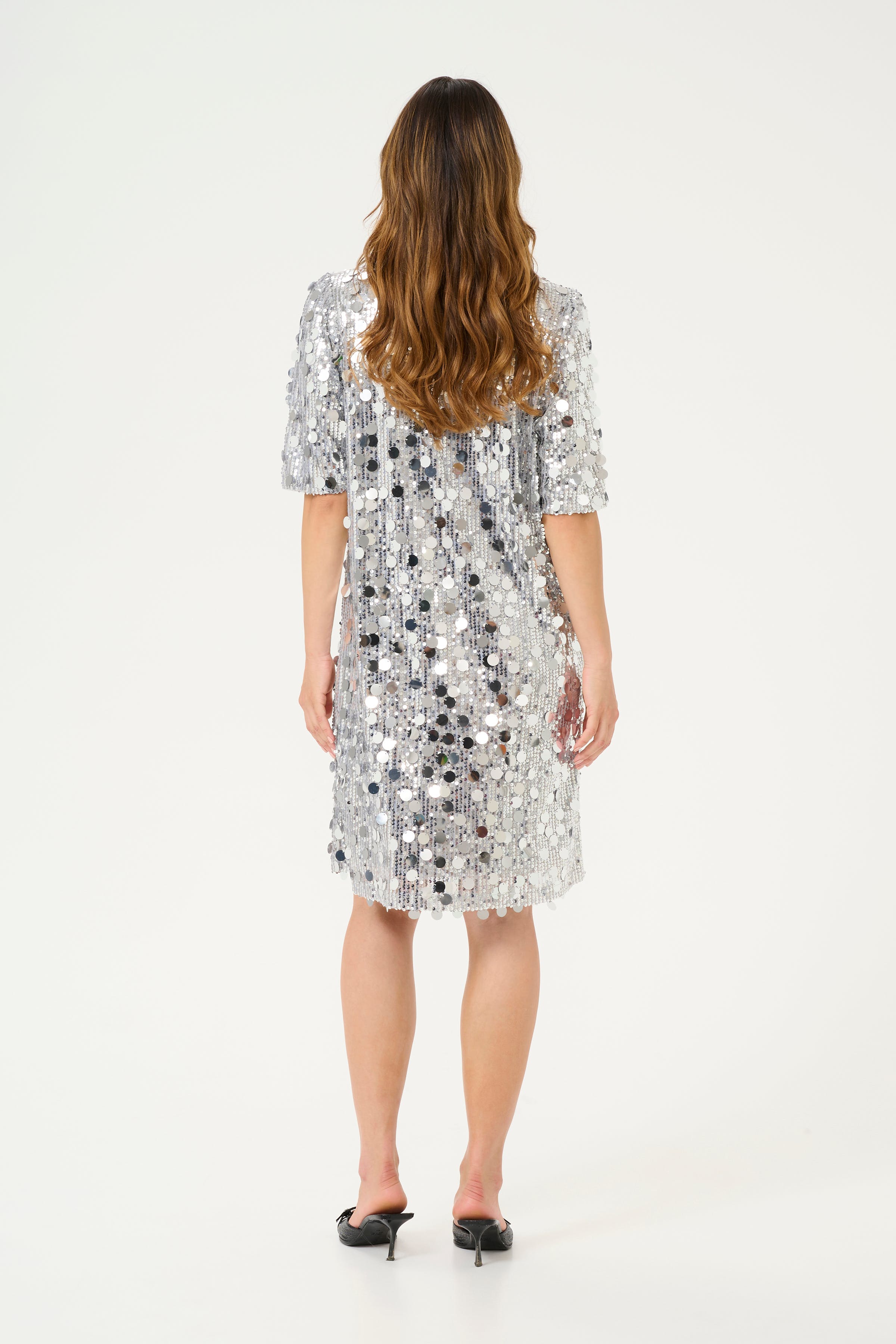 CRShine Sequin dress LOOKBOOK BACK 10613076-106679