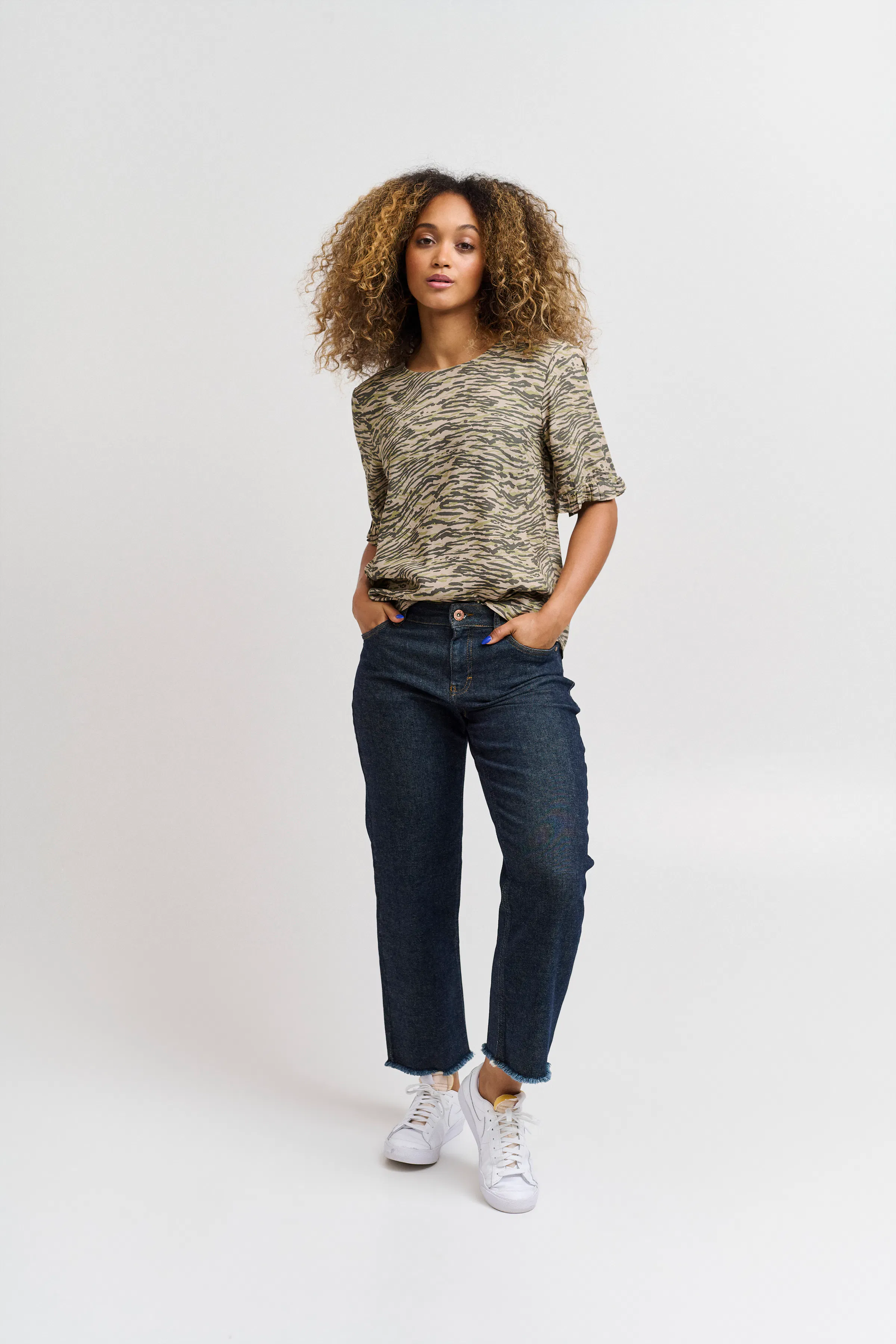 Kortærmet bluse LOOKBOOK FRONT 50206456-201106
