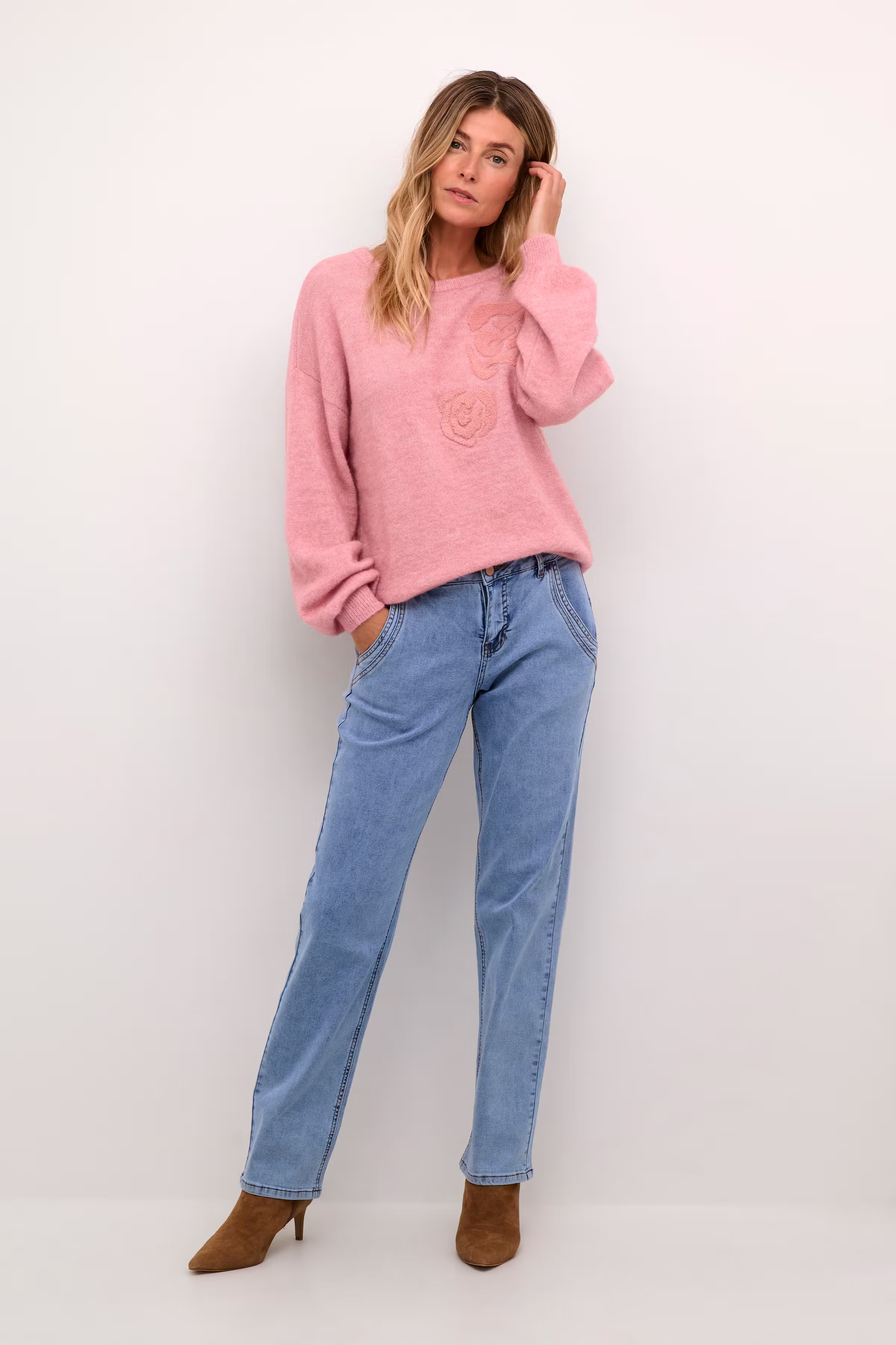 CRBlu Striktrøje LOOKBOOK FRONT 10613112-151614