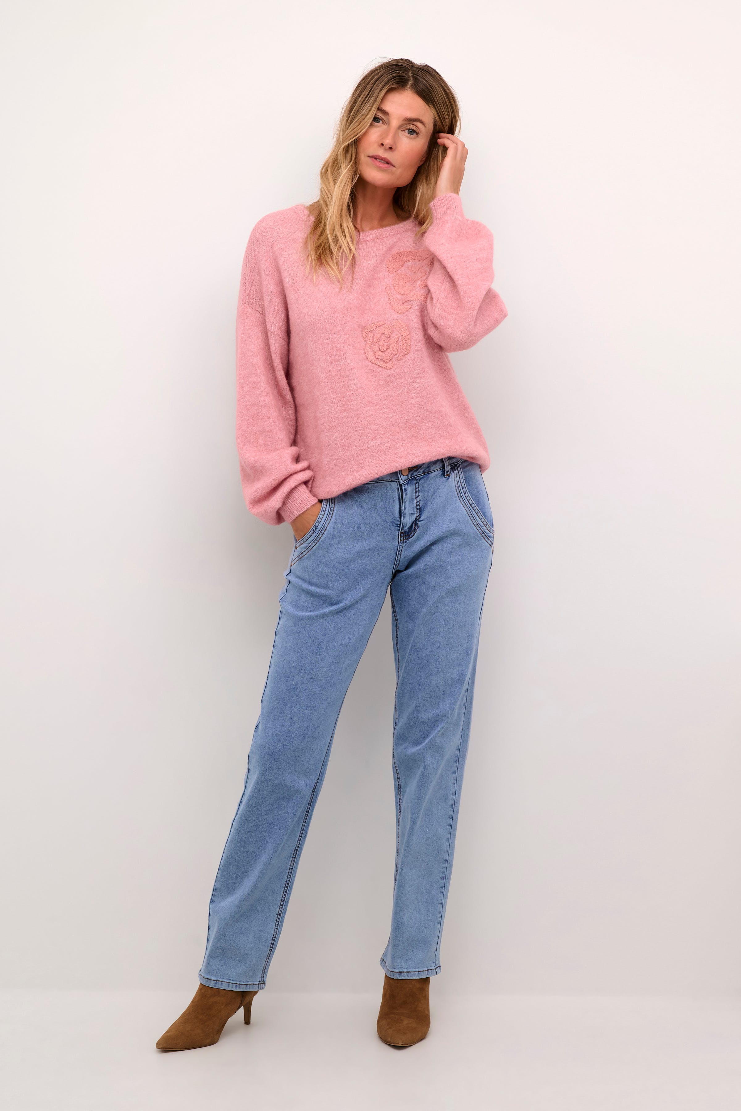 CRBlu Striktrøje LOOKBOOK FRONT 10613112-151614