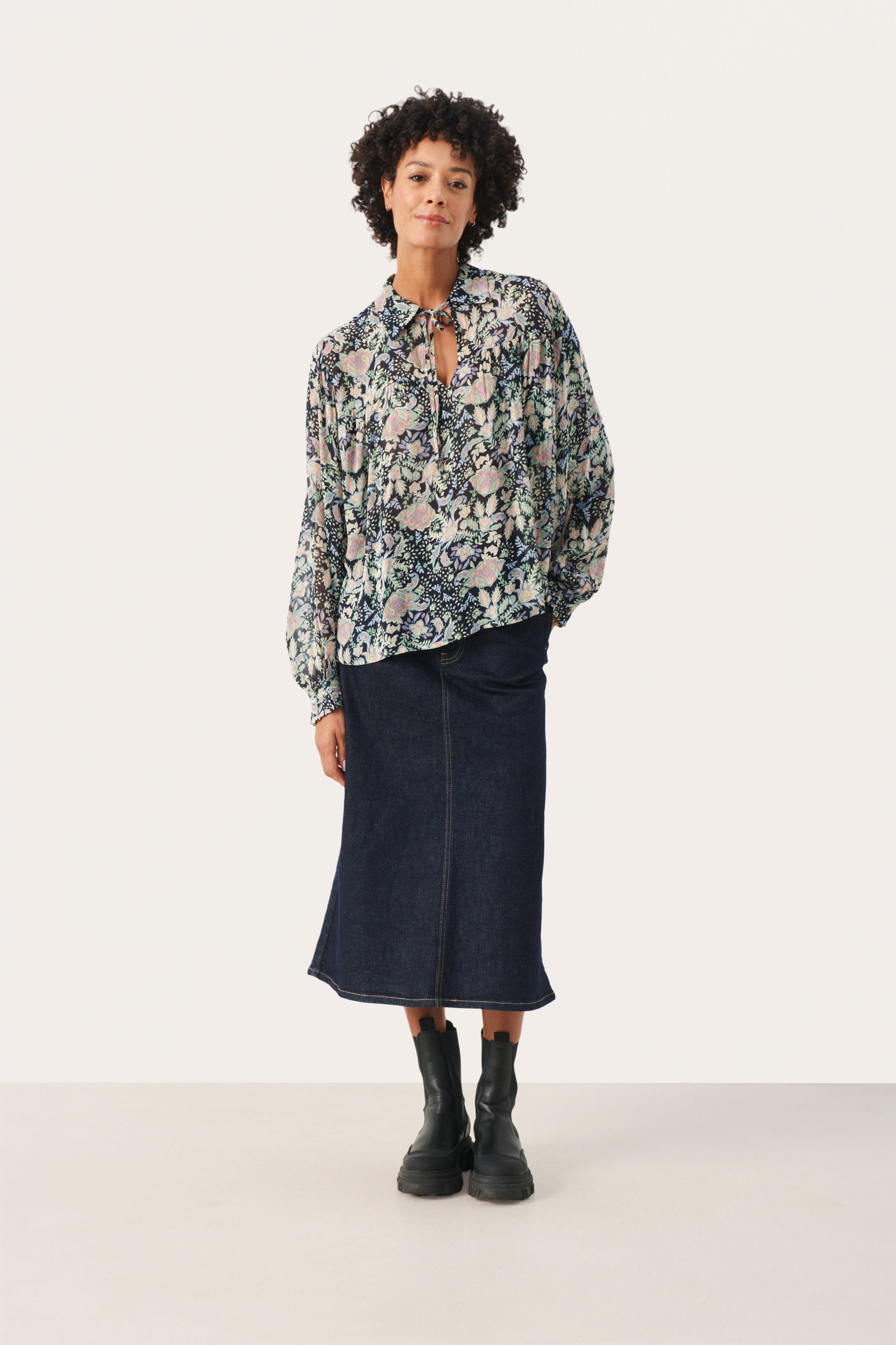 FayaPW Langarmbluse LOOKBOOK FRONT 30308284-302620