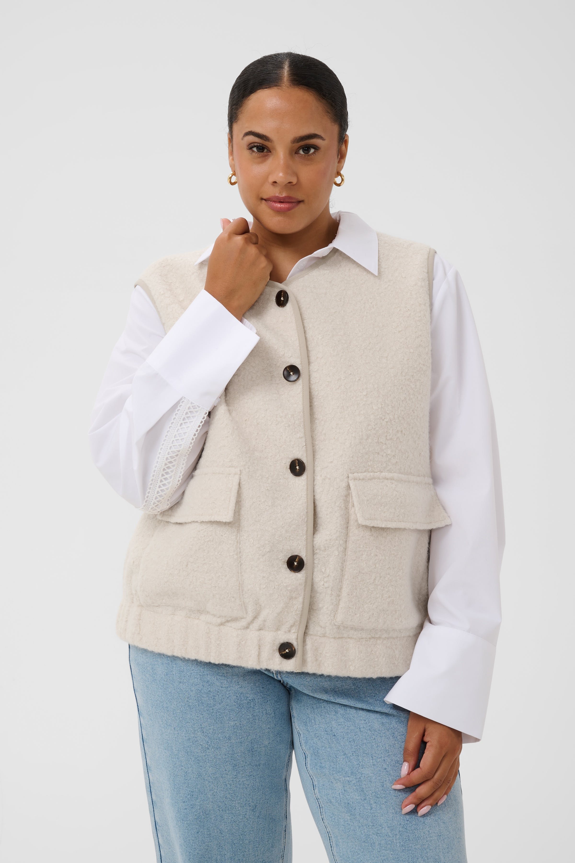 KCfilona Warm vest LOOKBOOK FRONT 10584940-1107011
