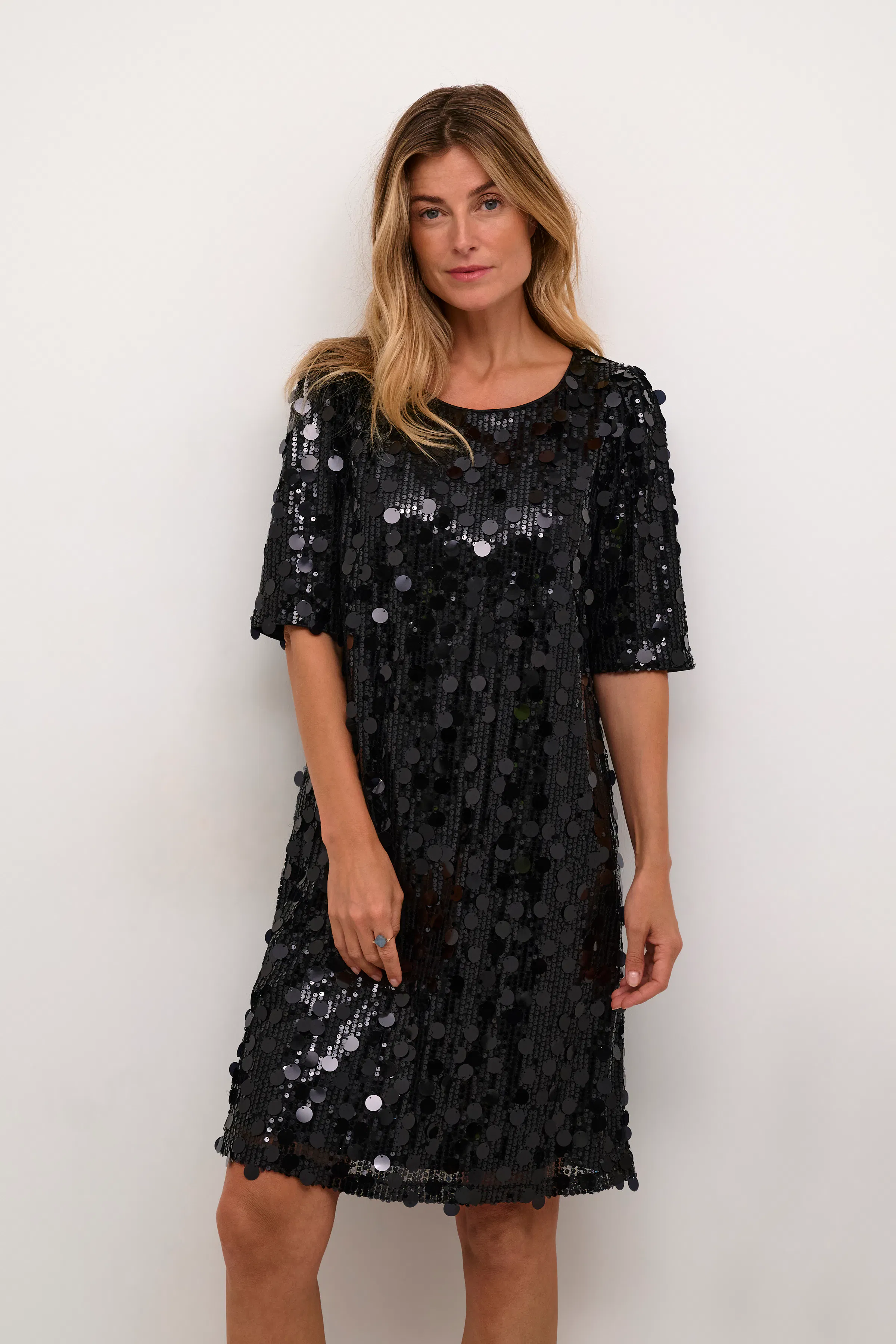 CRShine Paillet kjole LOOKBOOK FRONT 10613076-100120