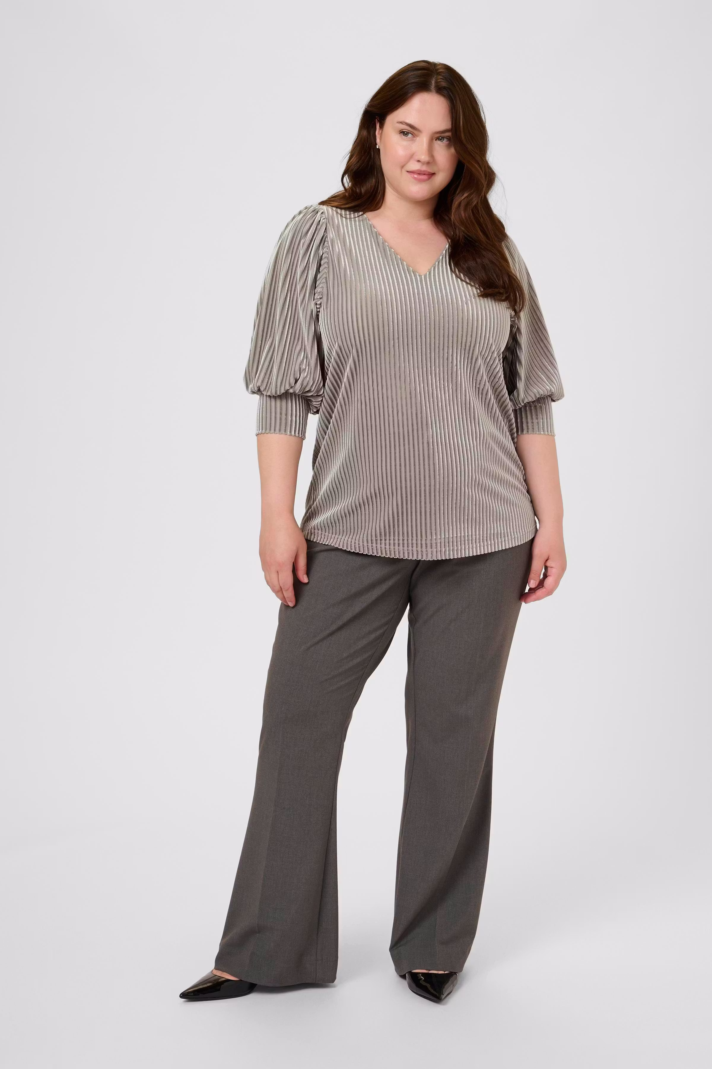 KCcacanna Velour Blouse LOOKBOOK FRONT 10581210-170000