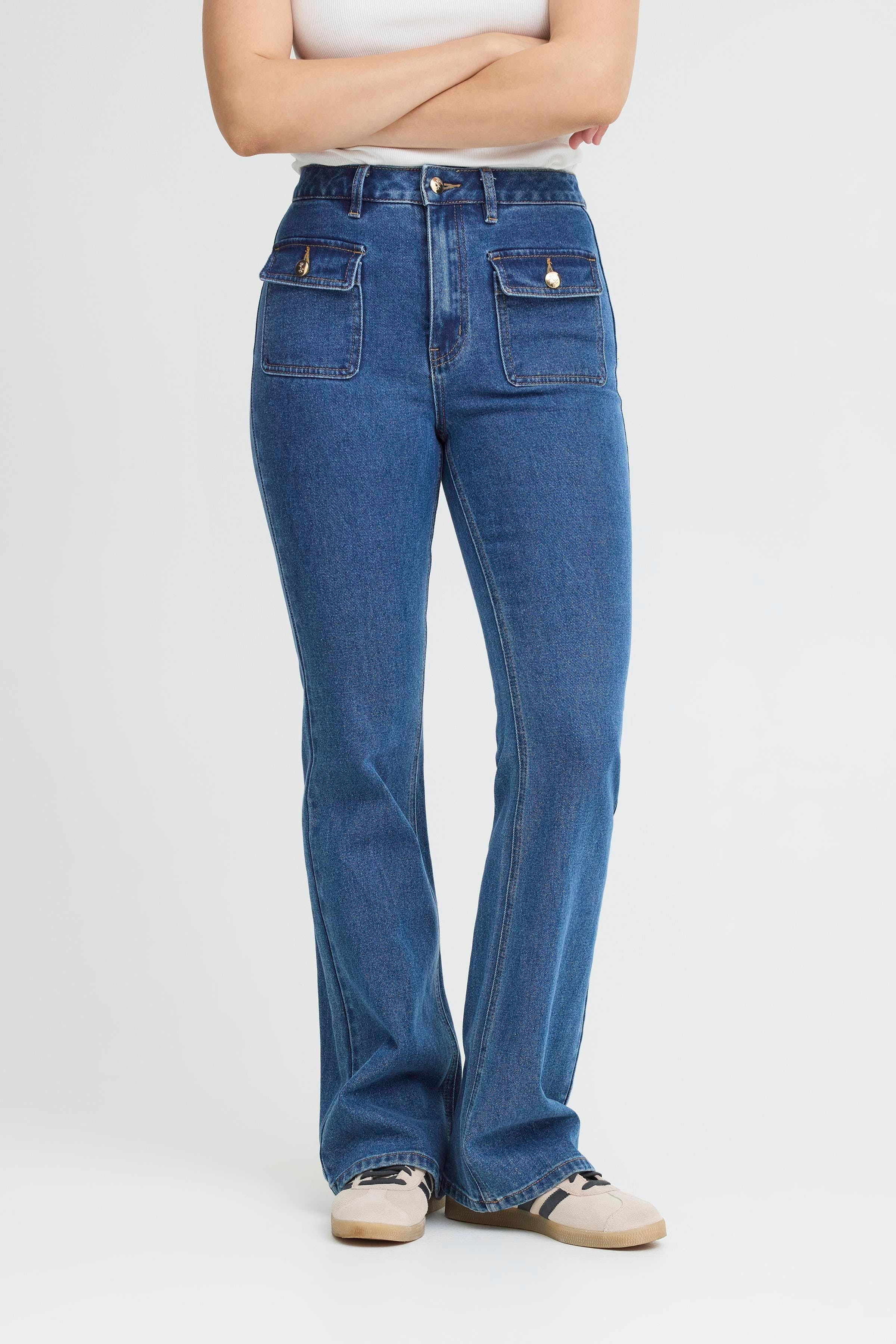 PZCHEL UHW Bootcut Leg LOOKBOOK FRONT 50209175-200005