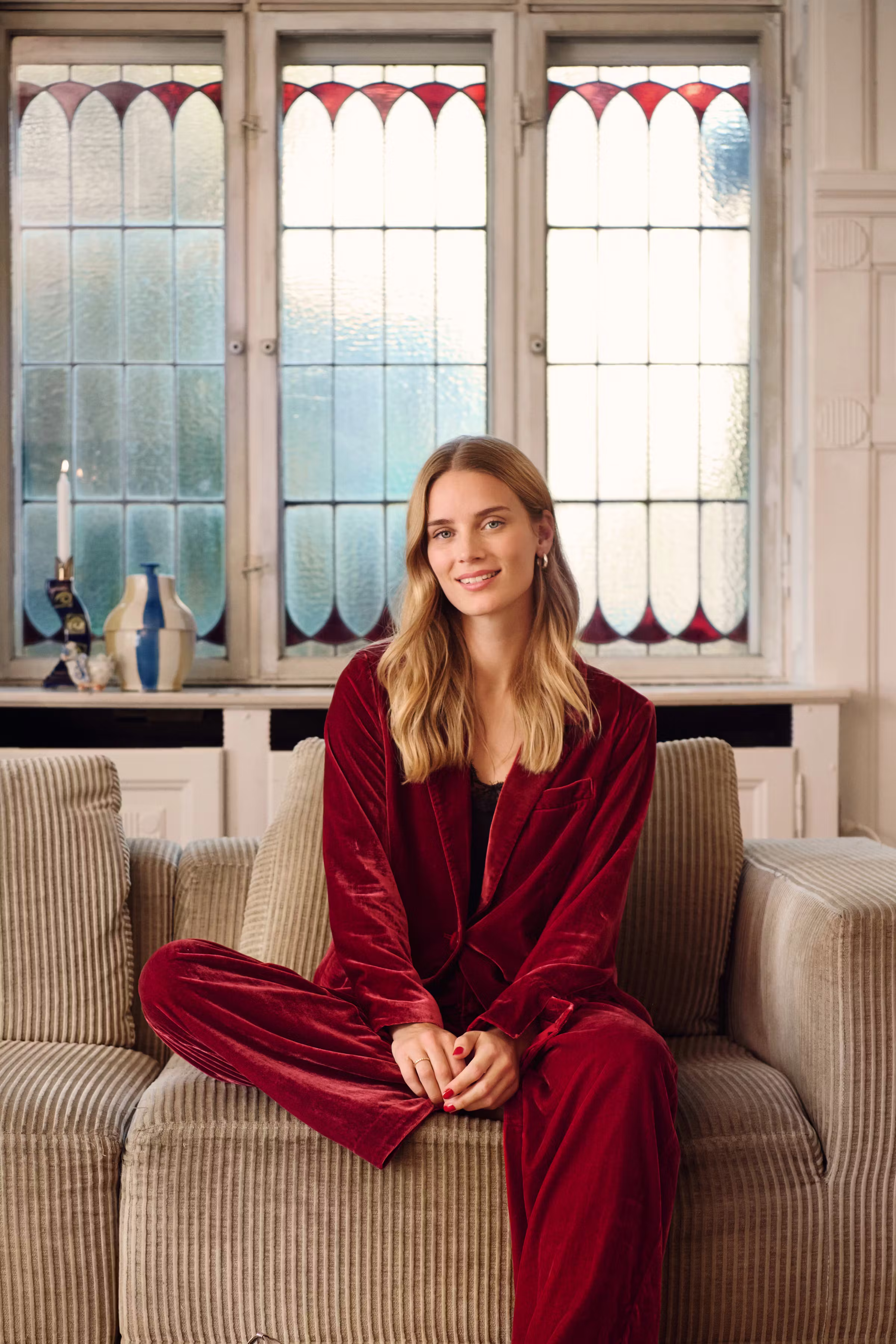 NinneaPW Velour Bukser LOCATION NONE 30309039-191653