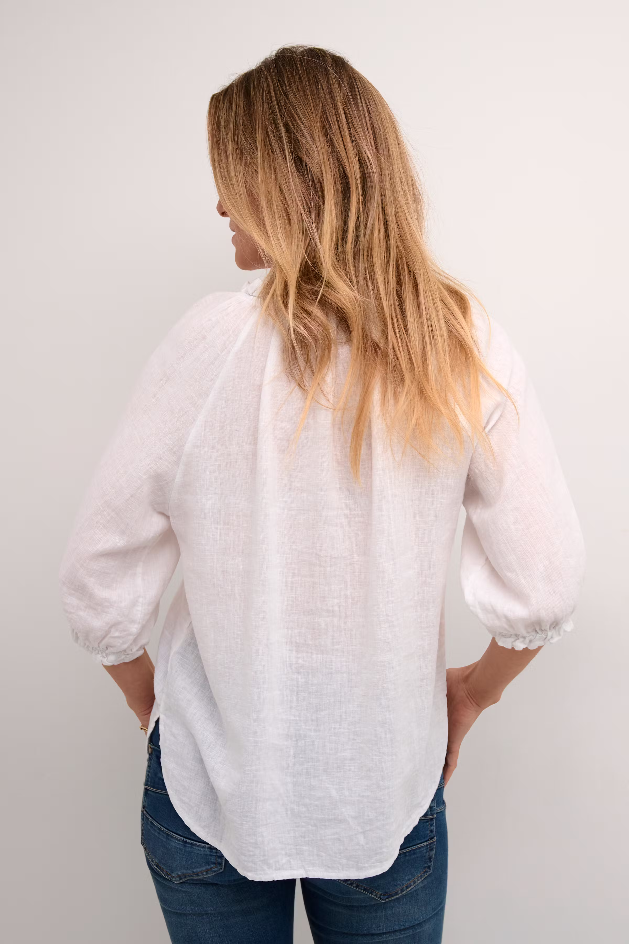 CRKiyo  Linen blouse LOOKBOOK BACK 10613122-110602