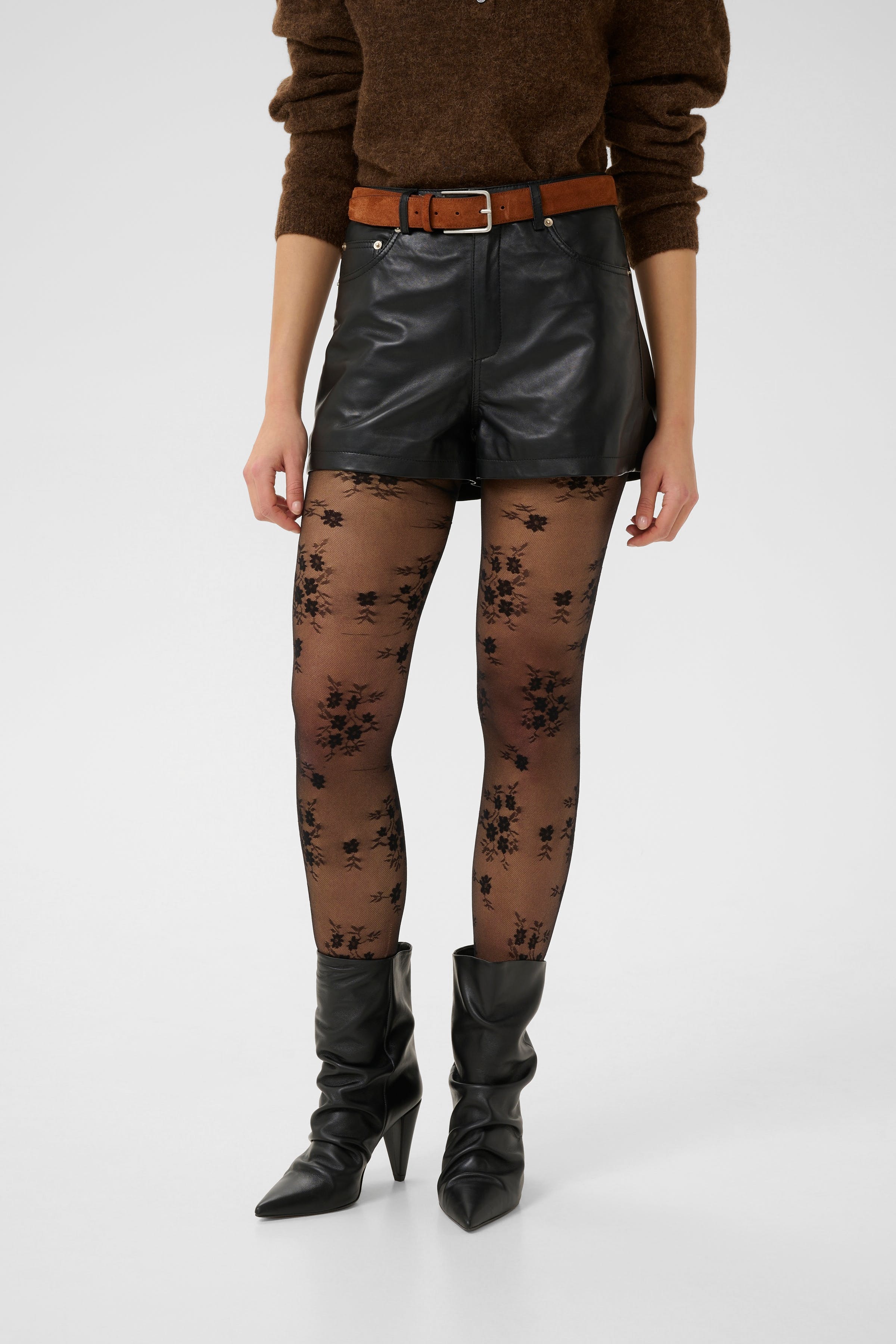 GZmarlie Leren short LOOKBOOK FRONT 10910554-100017