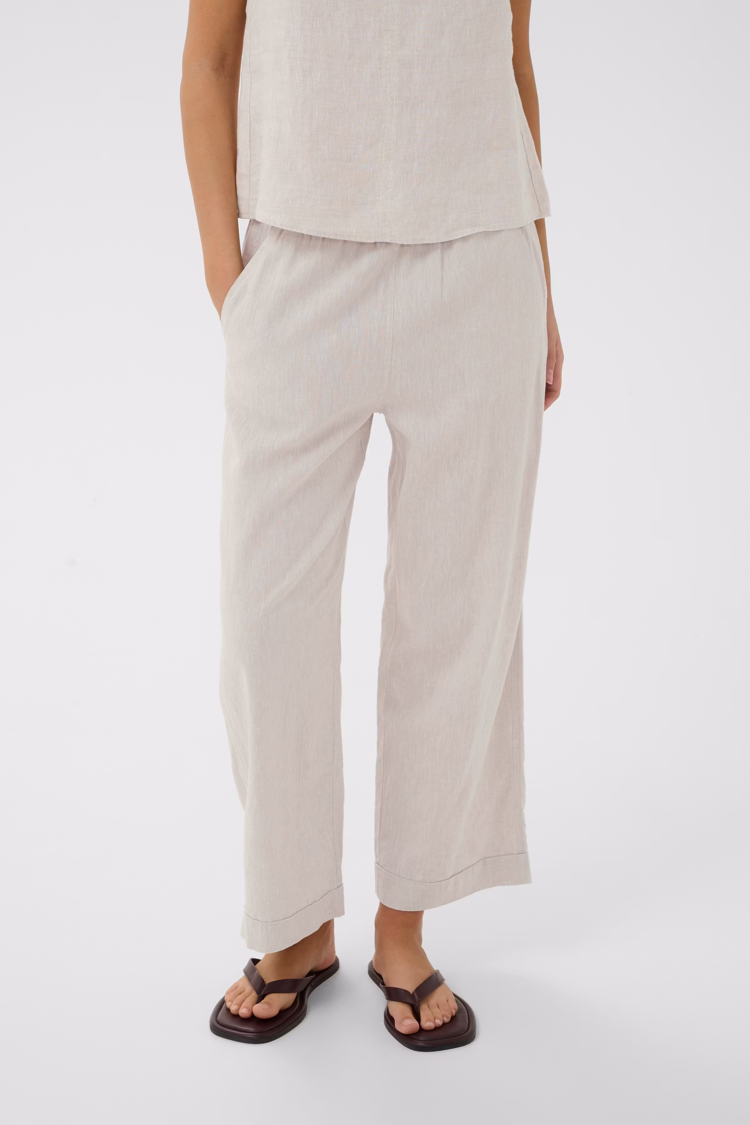 RimoneIW Leinen Hose LOOKBOOK FRONT 30110459-300597