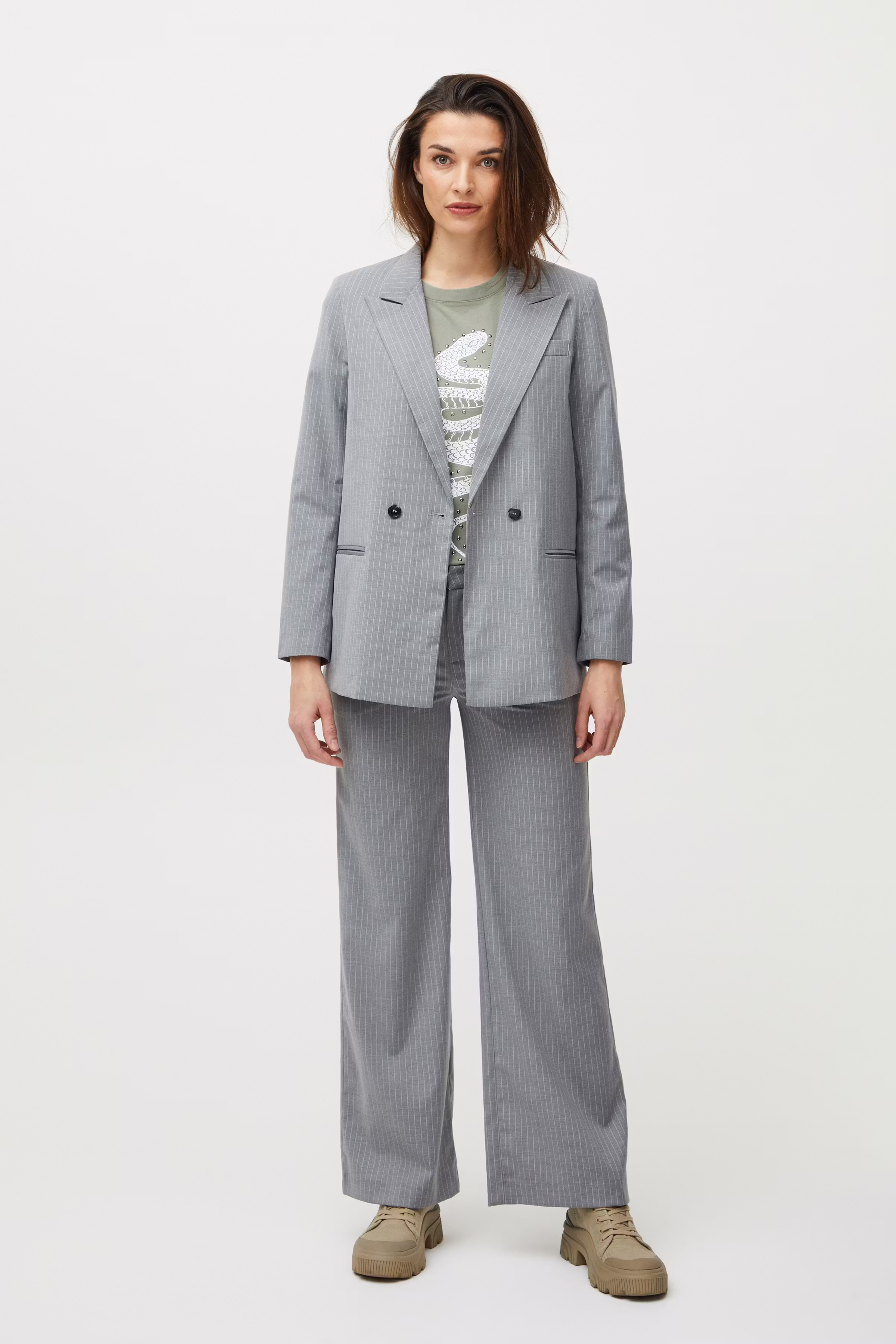 PZMARIELLA High Waist Wide Leg Trousers LOOKBOOK FRONT 50207882-202762