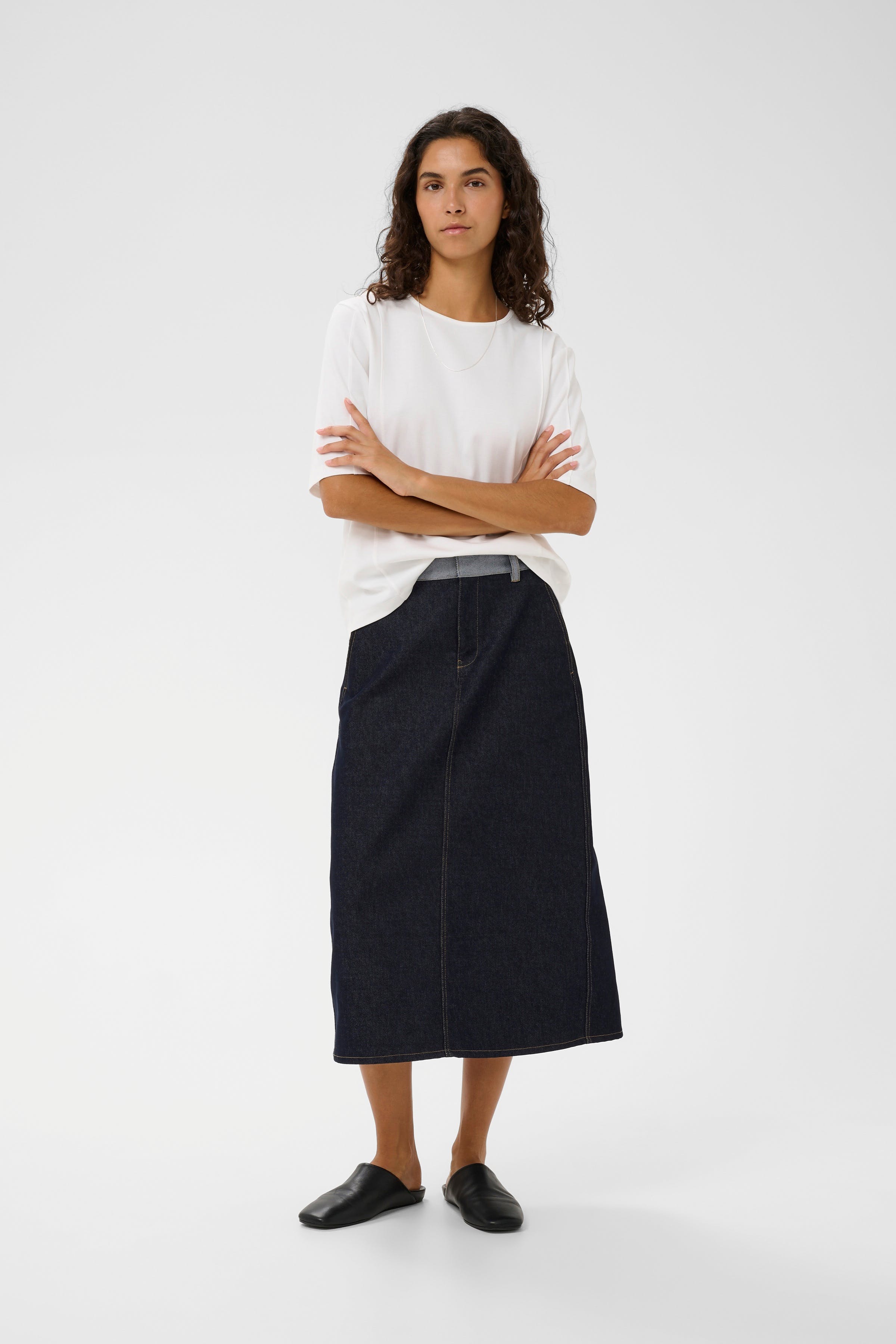 DEIRDRAIW Denim Skjørt LOOKBOOK FRONT 30112316-303349