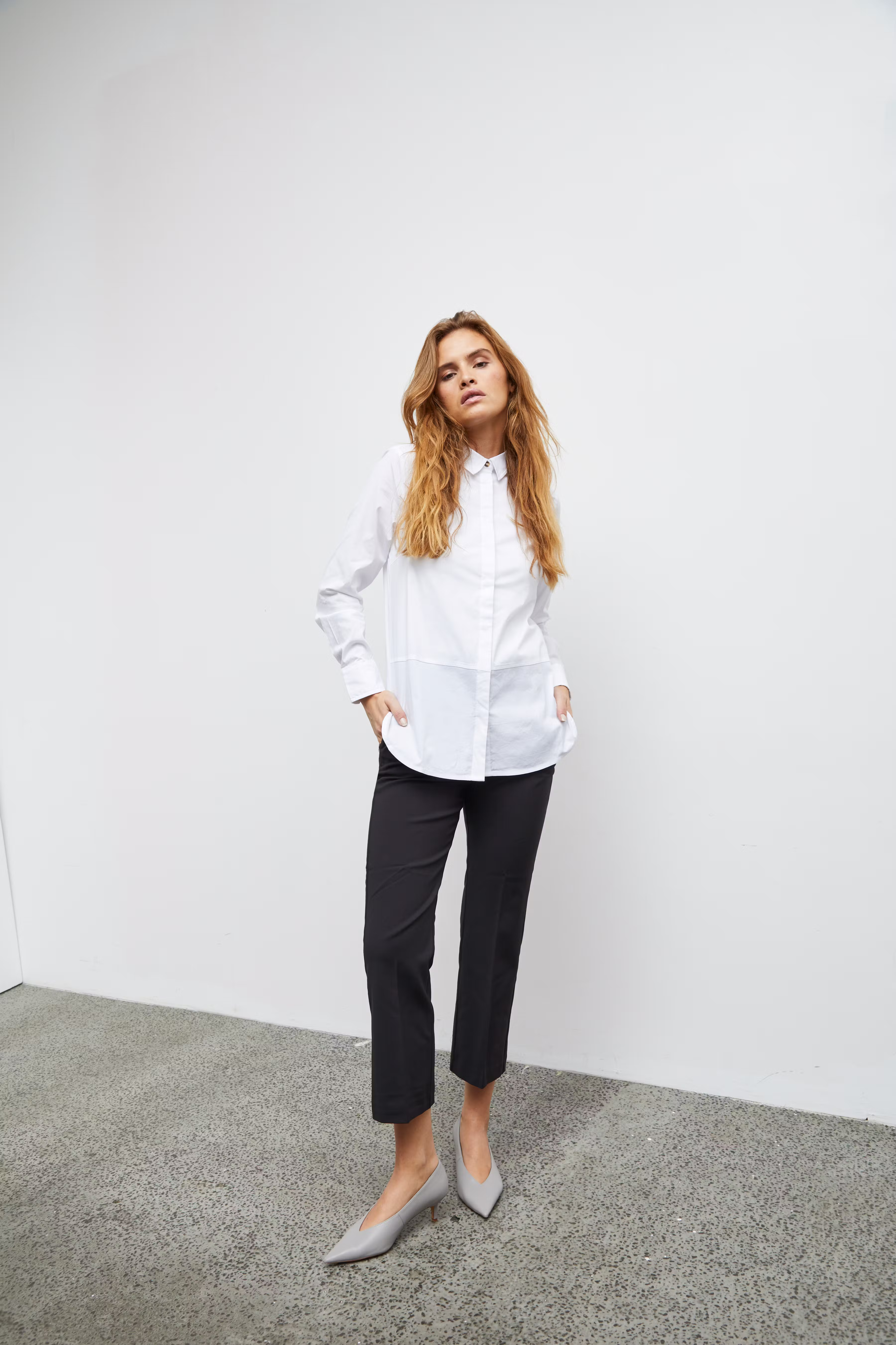 PzElena Langermet skjorte LOCATION NONE 50204794-5000101