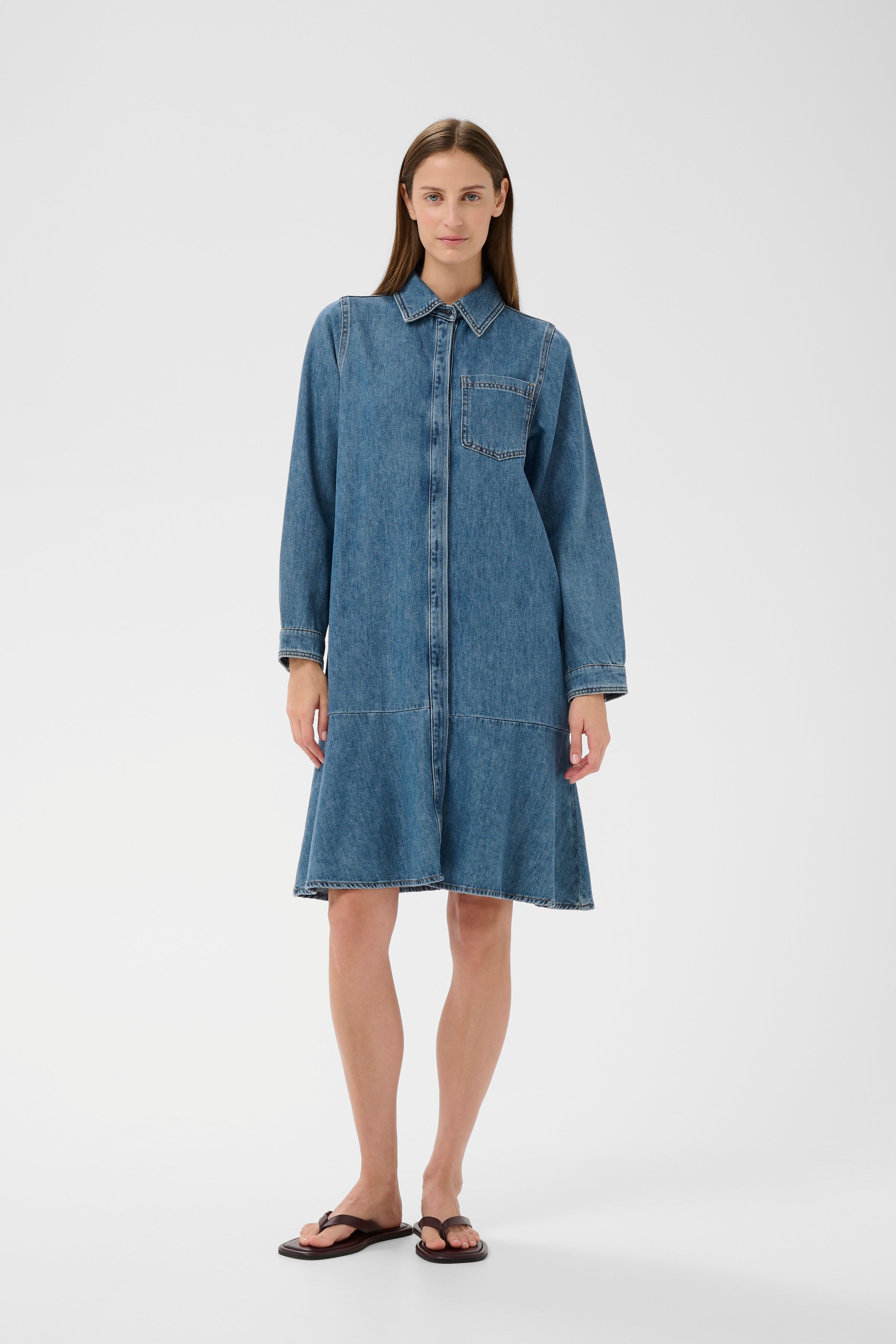 DOPHINAIW Denim Dress LOOKBOOK FRONT 30112323-900006619