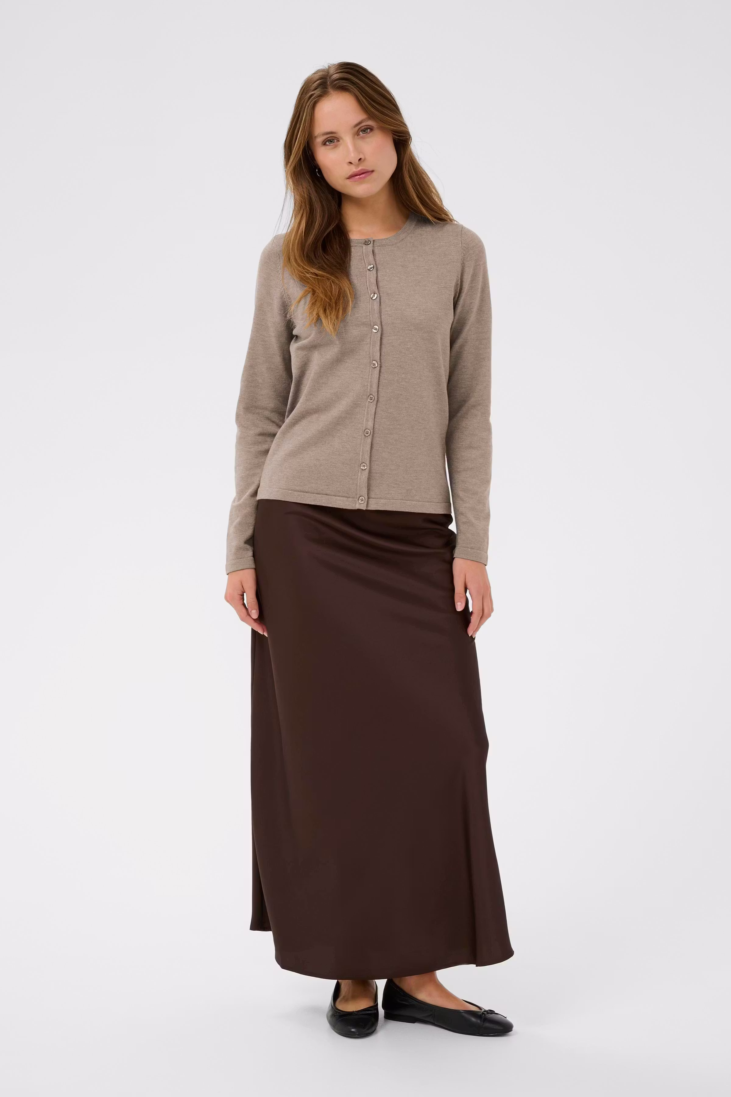 MilaSZ R-Neck Cardigan LOOKBOOK FRONT 30500005-1614061