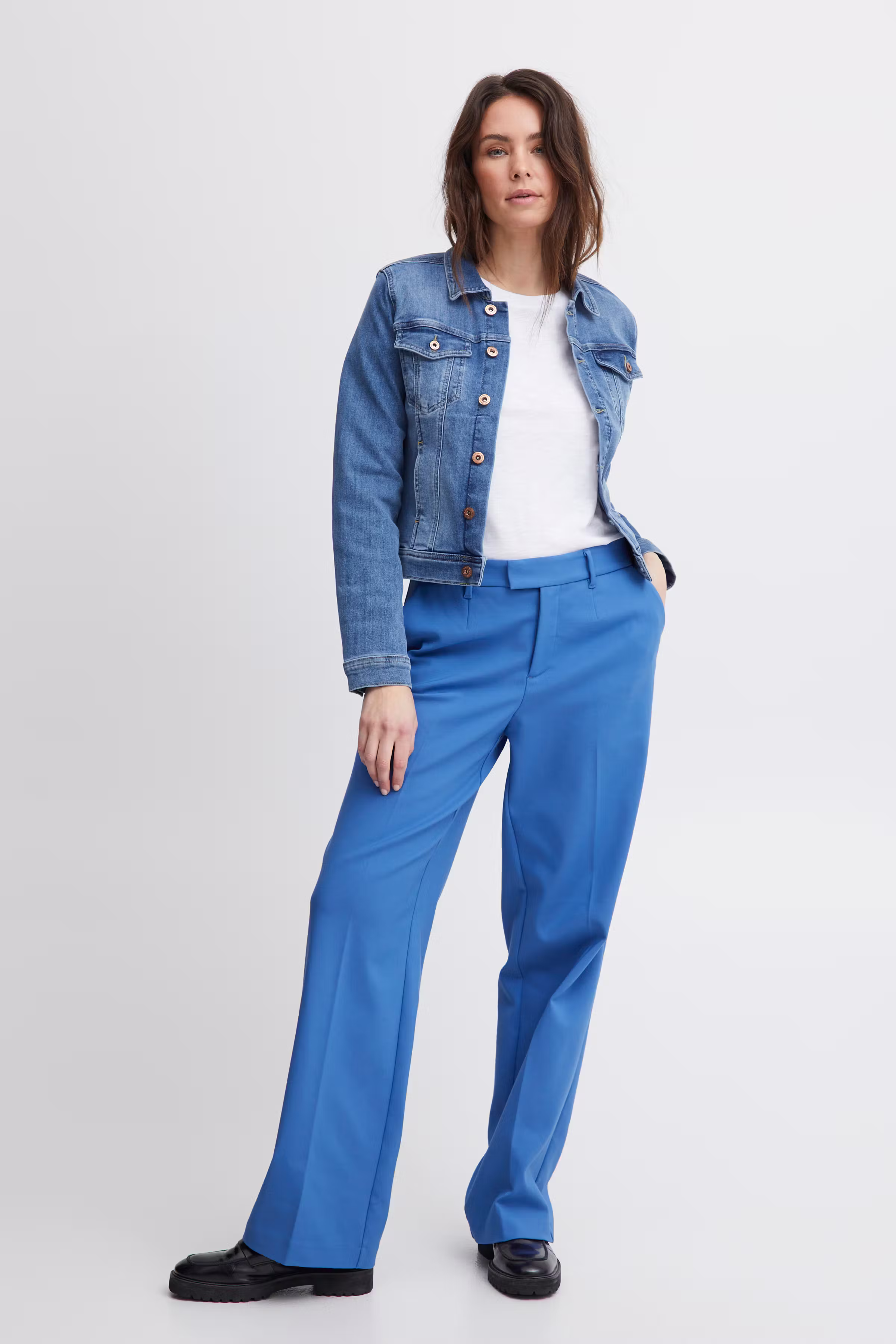 PZBINDY High Waist Wide Leg Bukser LOOKBOOK FRONT 50206519-183949